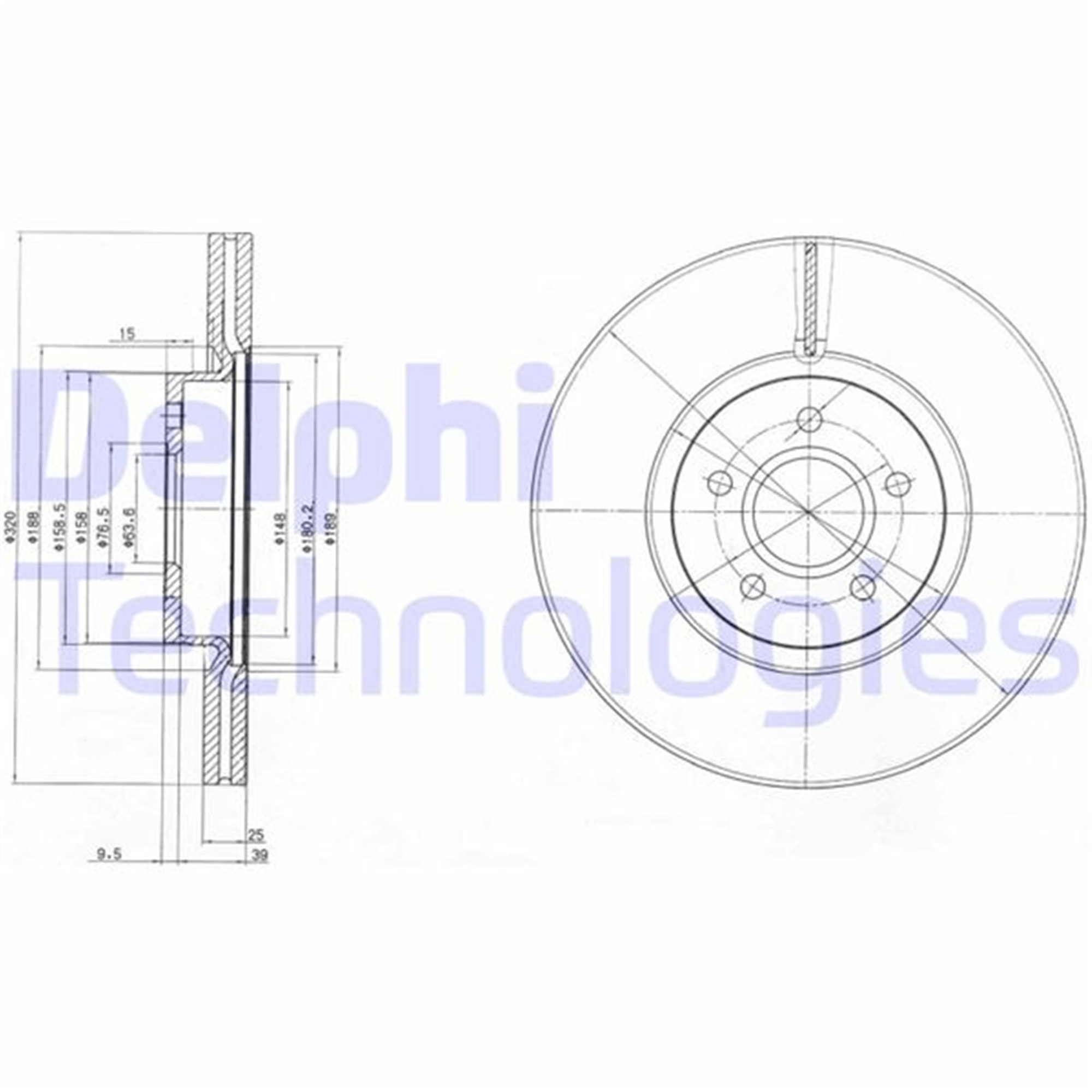 ON FREN AYNASI CONNECT 12 > FOCUS III 11>15 KUGA 12>14 VOLVO V40 T2-T3-T4-T5 C30 06>12 C70 II 07>12 S40 II 05>12 V50 04>