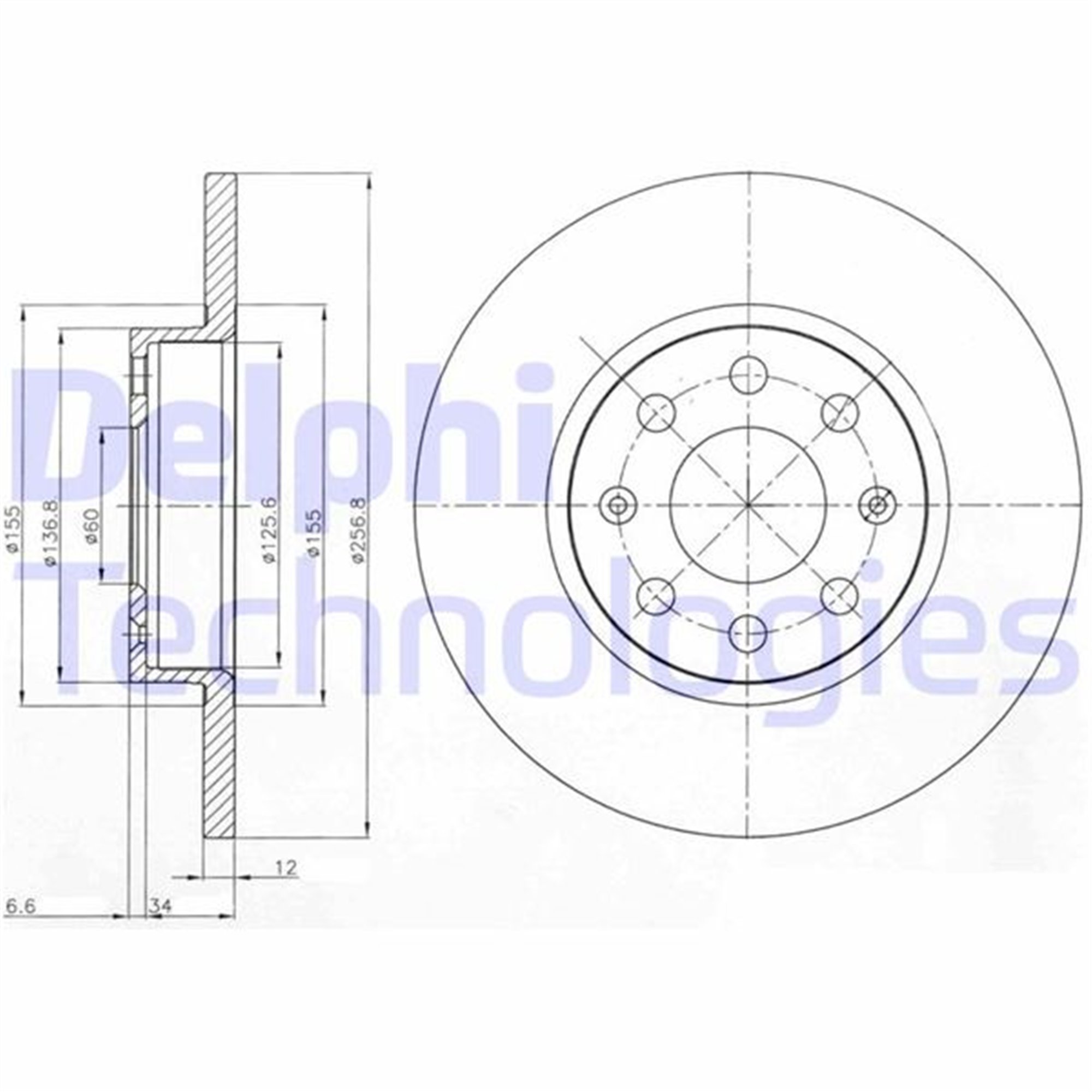 ÖN FREN AYNASI CORSA D 1.0 GRANDE PUNTO 1.2 257x12x10x4DL DOLU