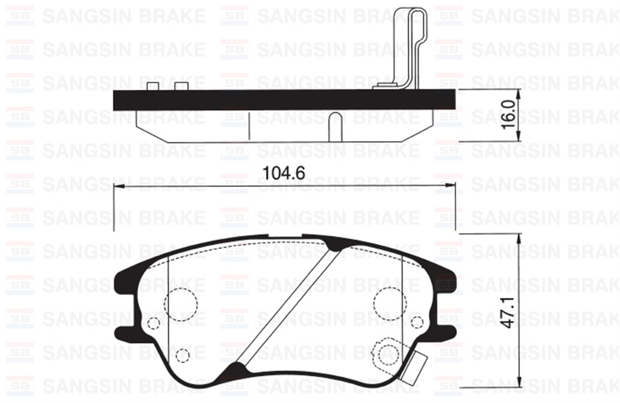ÖN FREN BALATA HYUNDAI ATOS 1.1L G4HG 06->