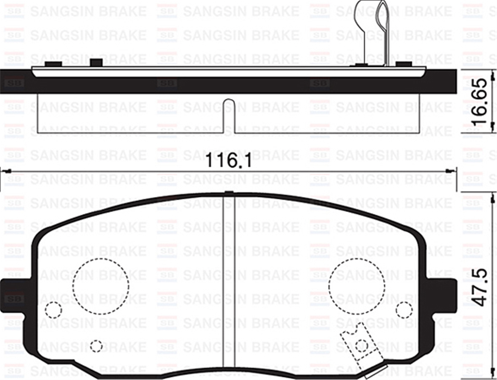 ÖN FREN BALATA HYUNDAI i10 1.1L CRDI 08-> / KIA PICANTO 1.0L 1.1L 04-11 - Aşınma ikaz soketli