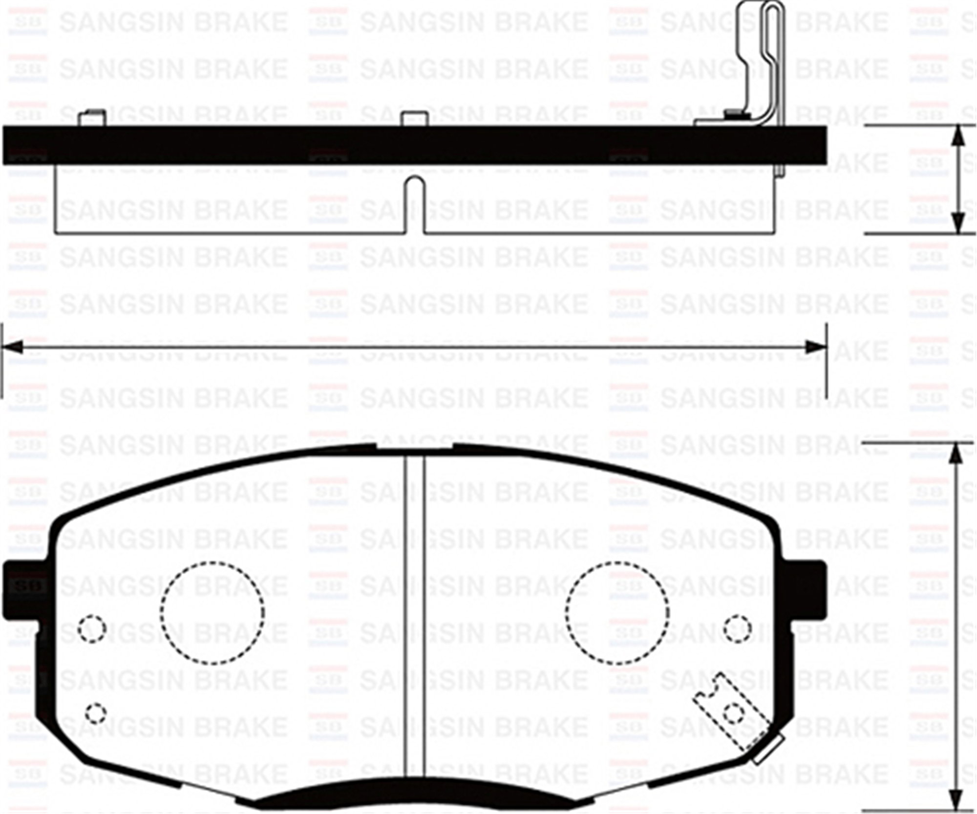 ÖN FREN BALATA HYUNDAI İ30 1.6L D4FB CRDi dizel 07-11 1.4L 1.6L benzinli 08-> / KIA CERATO 1.6L ben zinli 10-> / CEED 1.4L 1.6L benzinli 07-> - Aşınma ikaz soketli