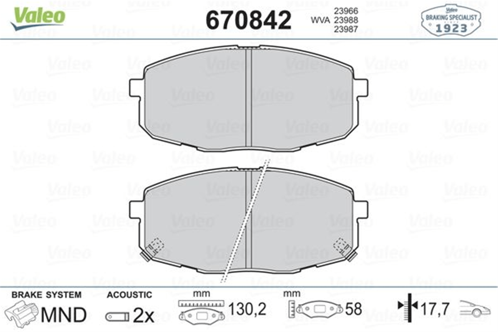 ÖN FREN BALATA HYUNDAI İ30 1.6L D4FB CRDi dizel 07-11 1.4L 1.6L benzinli 08-> / KIA CERATO 1.6L ben zinli 10-> / CEED 1.4L 1.6L benzinli 07-> - Aşınma ikaz soketli