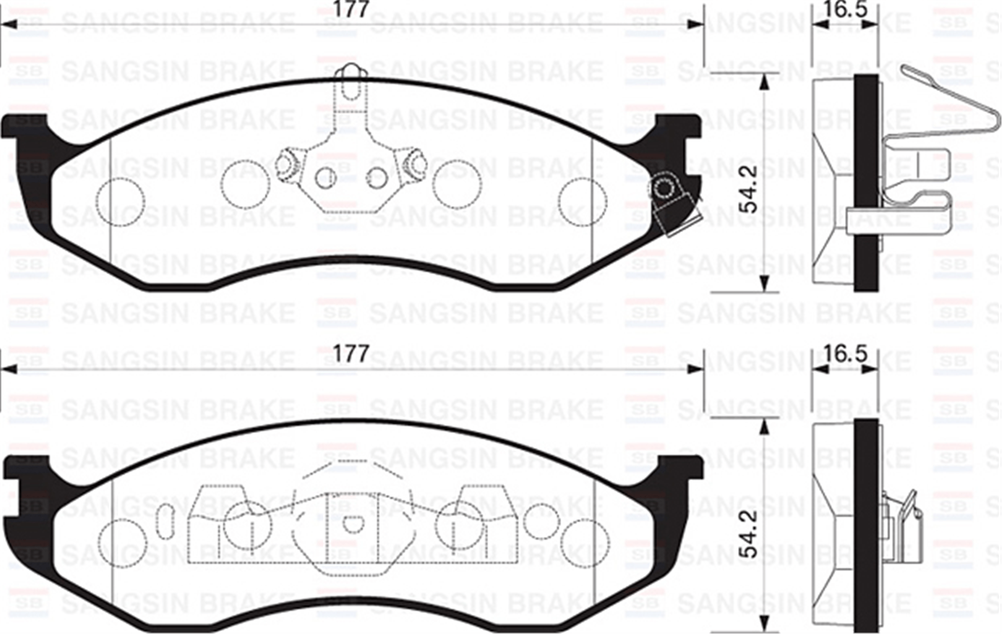 ÖN FREN BALATA JEEP GRAND CHEROKEE I 4.0L 5.2L 91-99 . WRANGLER 96-07