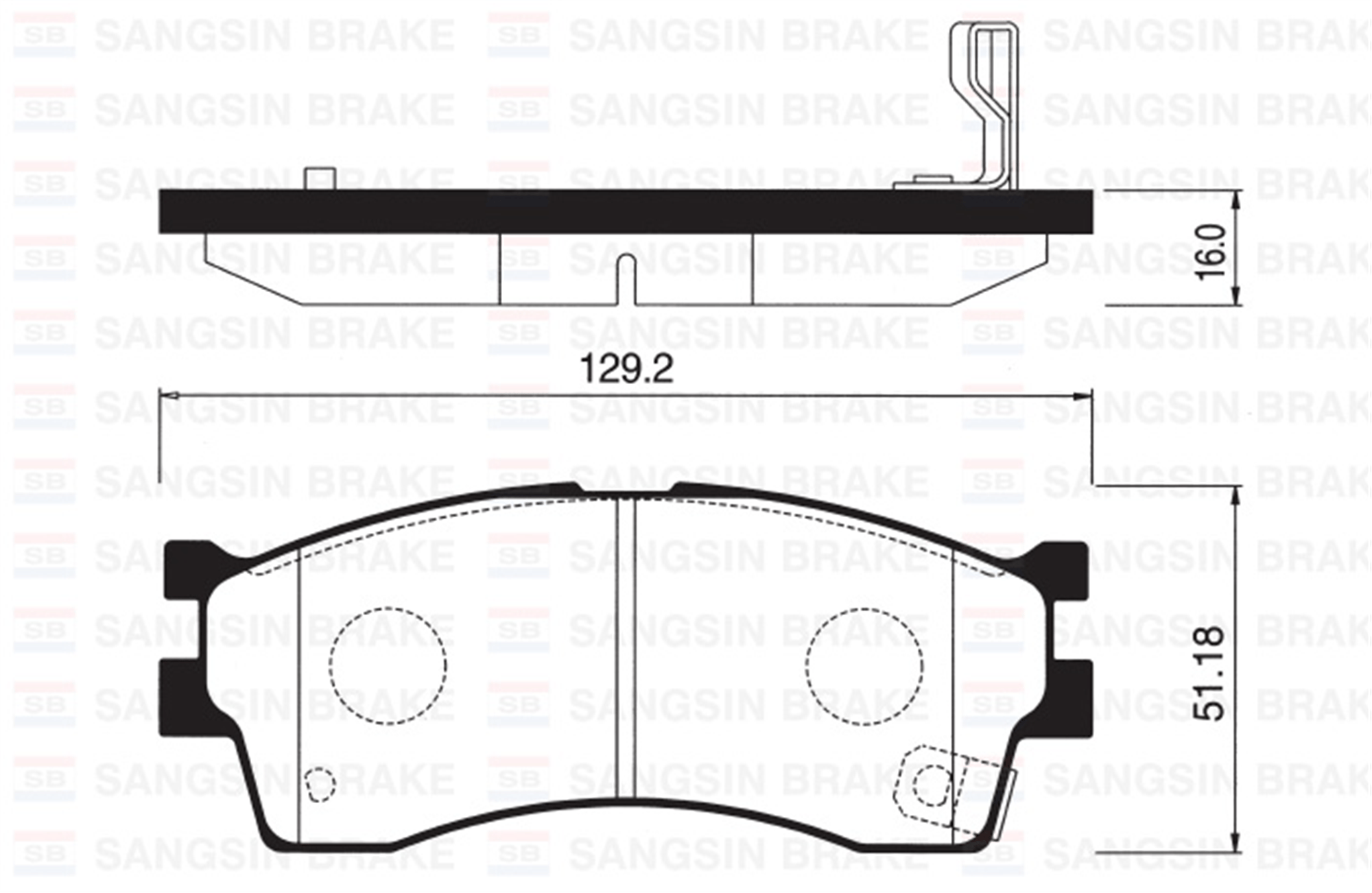 ÖN FREN BALATA KIA RIO 1.3L 1.5L 02-04 / CARENS 1.5L 1.6L 00-02 / SHUMA 1.5L 1.6L HB 01-04 / CLARUS 1.6L 00->