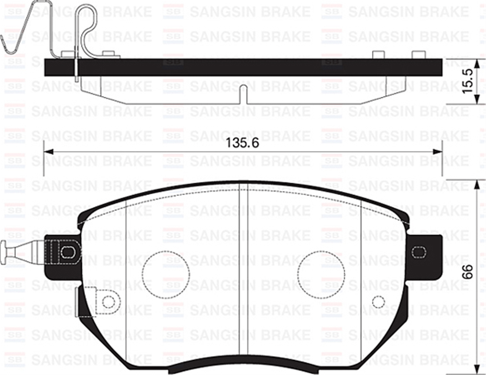 ÖN FREN BALATA NISSAN MURANO 3.5L VQ35 Z50 03-08 / INFINITI FX35 FX45 02->