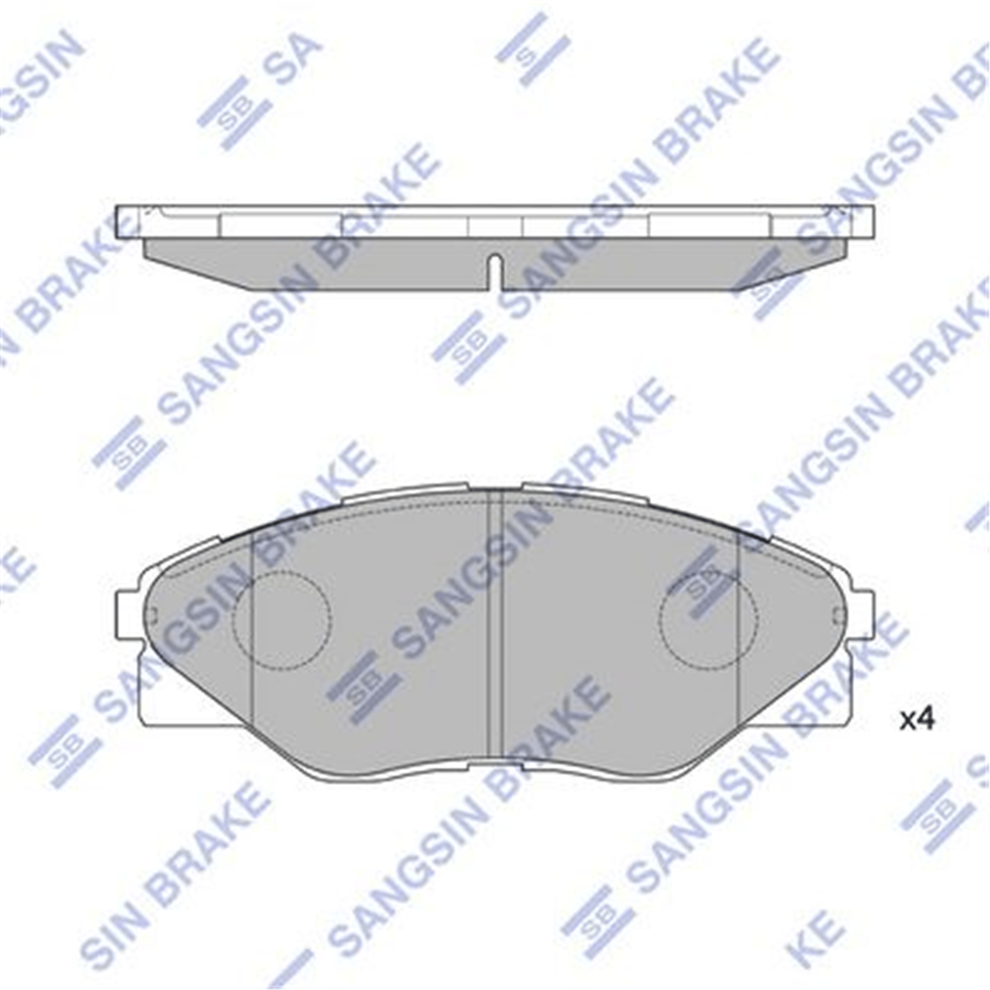ÖN FREN BALATA TOYOTA HILUX VIGO 2.5L 2KDFTV KUN15 4x2 09-10