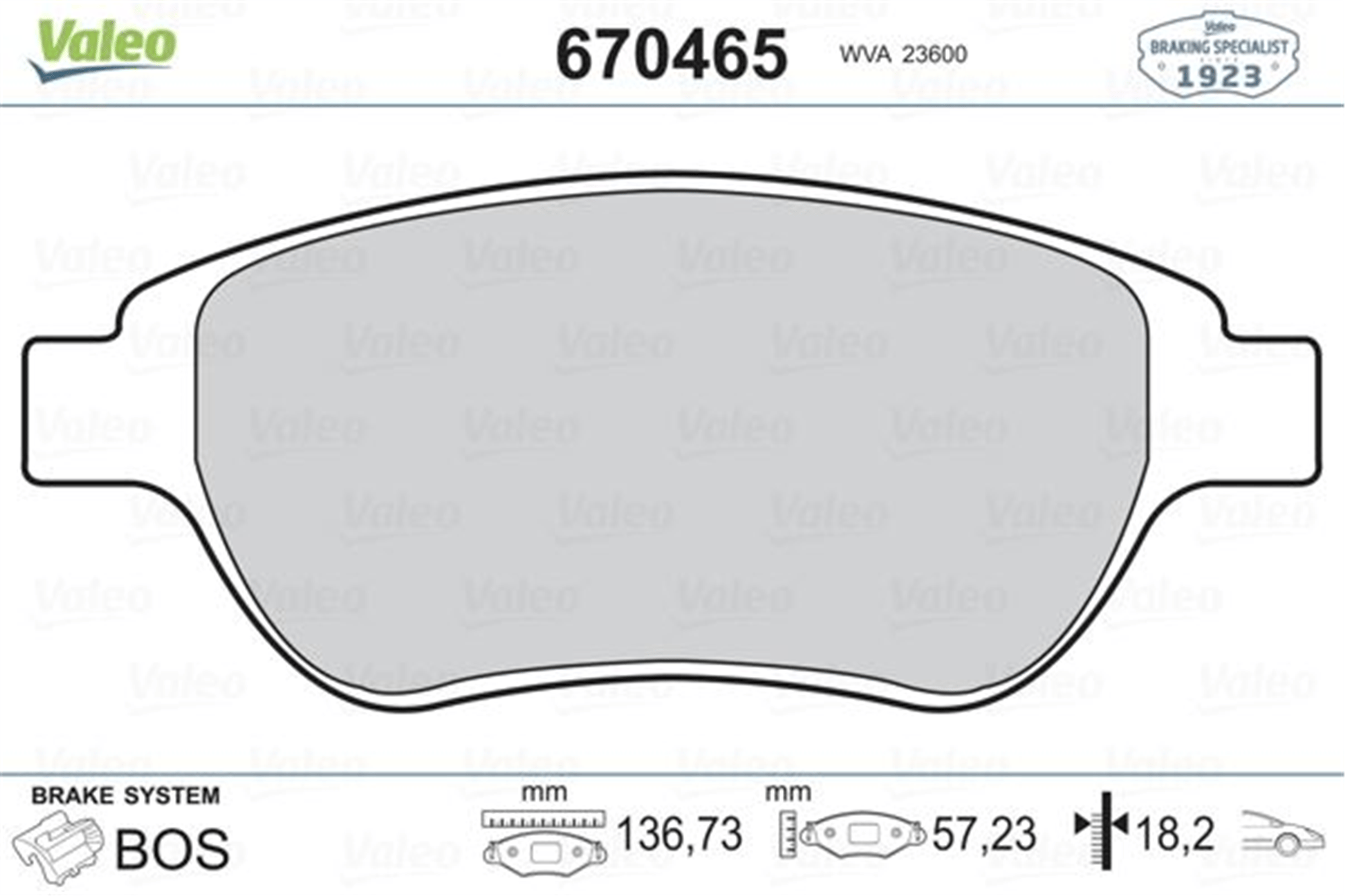 ÖN FREN BALATASI PEUGEOT P207 06> P307 00> PARTNER 03> CITROEN BERLINGO 00> C3 02> C4 04> XSARA 00> FIAT DOBLO 01>