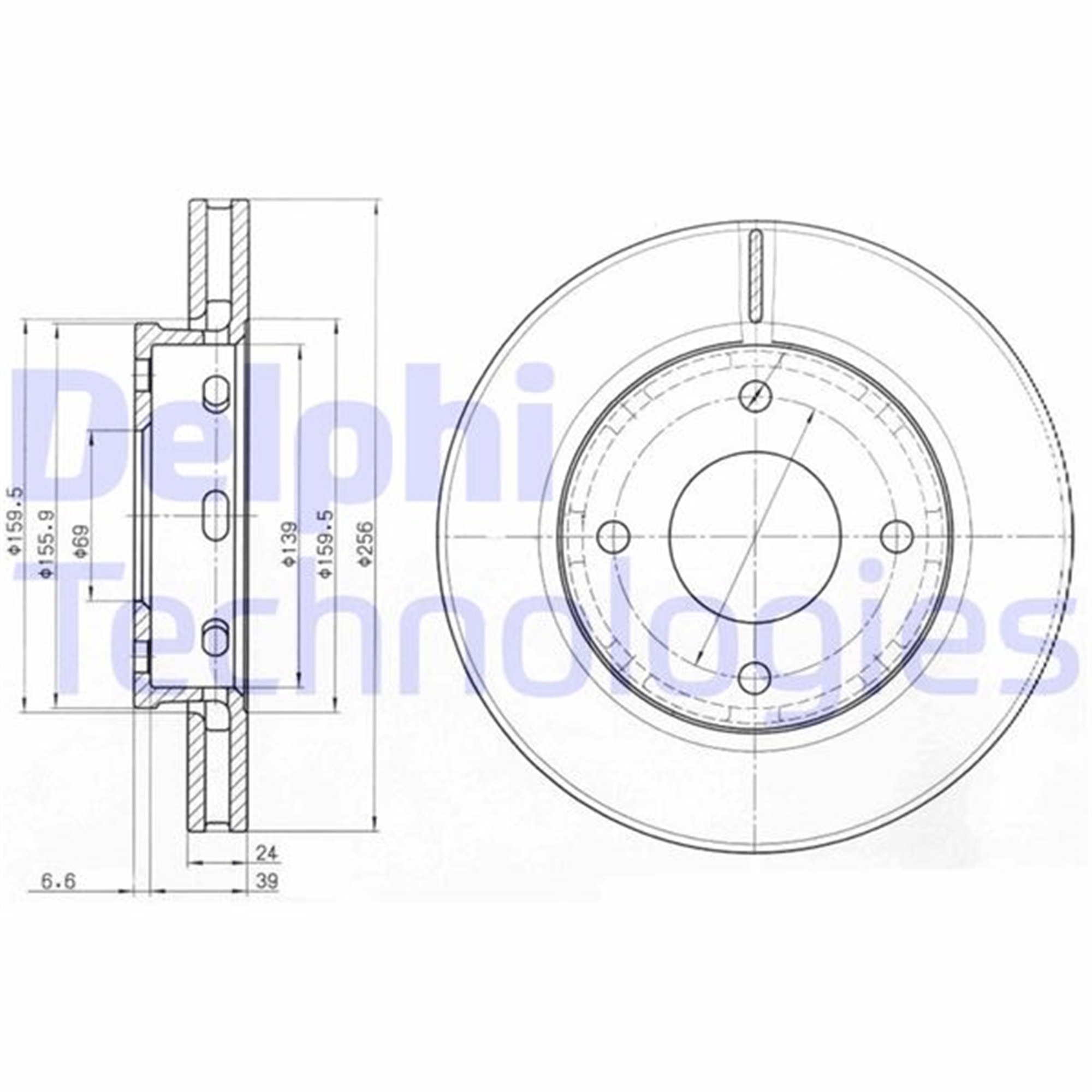 ÖN FREN DİSKİ HAVA KANALLI MITSUBISHI COLT 1.1L 3A91 Z32A 1.3L 4A90 Z34A 1.5L 4A91 Z36A 04-12 256 çap x 4 bijon - Takım disk fiyatıdır