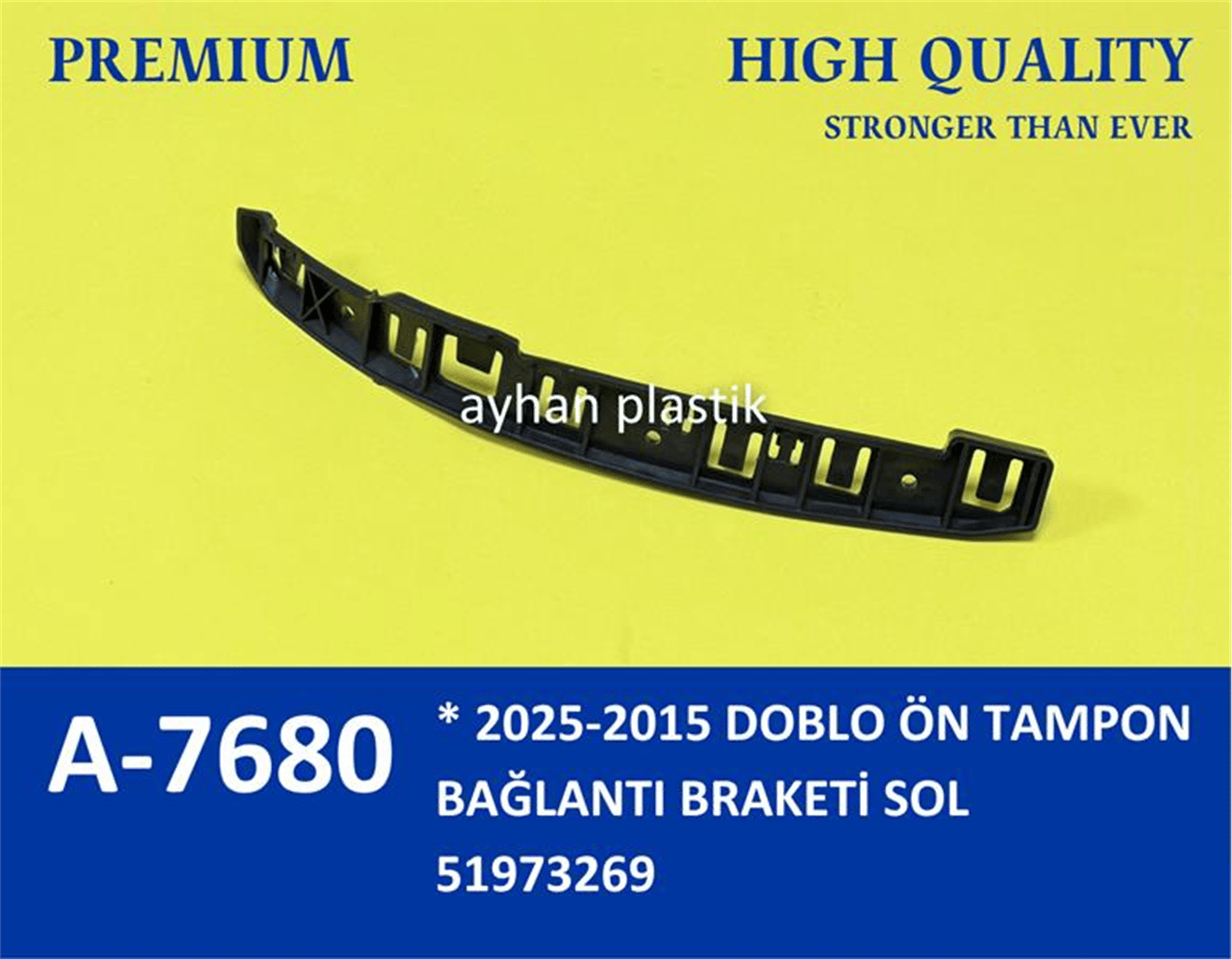 ÖN TAMPON BRAKETİ SOL DOBLO 15 >