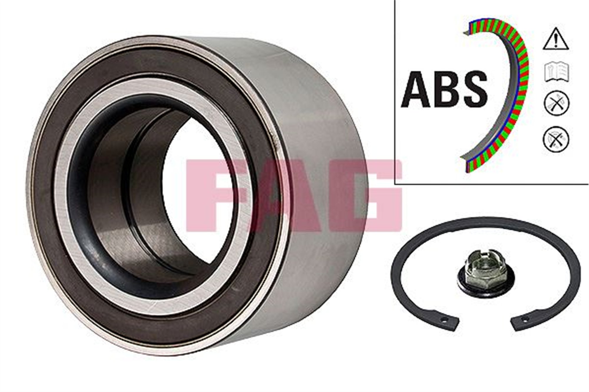 ON TEKER RULMANI KIT FOCUS III 11>17 KUGA I-II 08>14 YENI CONNECT 14> ABS LI