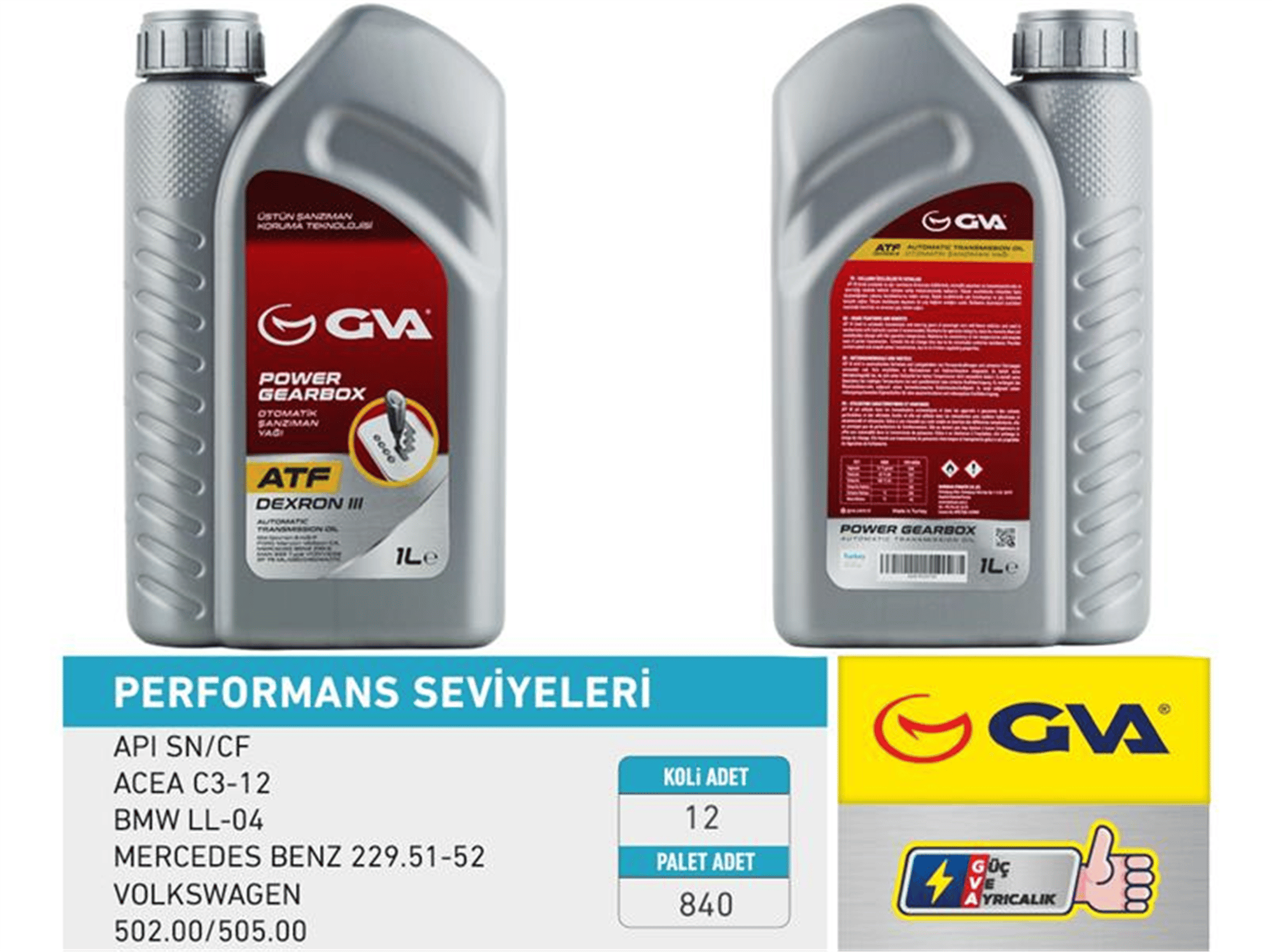 OTOMATİK ŞANZIMAN YAĞI ATF III 1 LT PLATINUM DEXRON III KIRMIZI