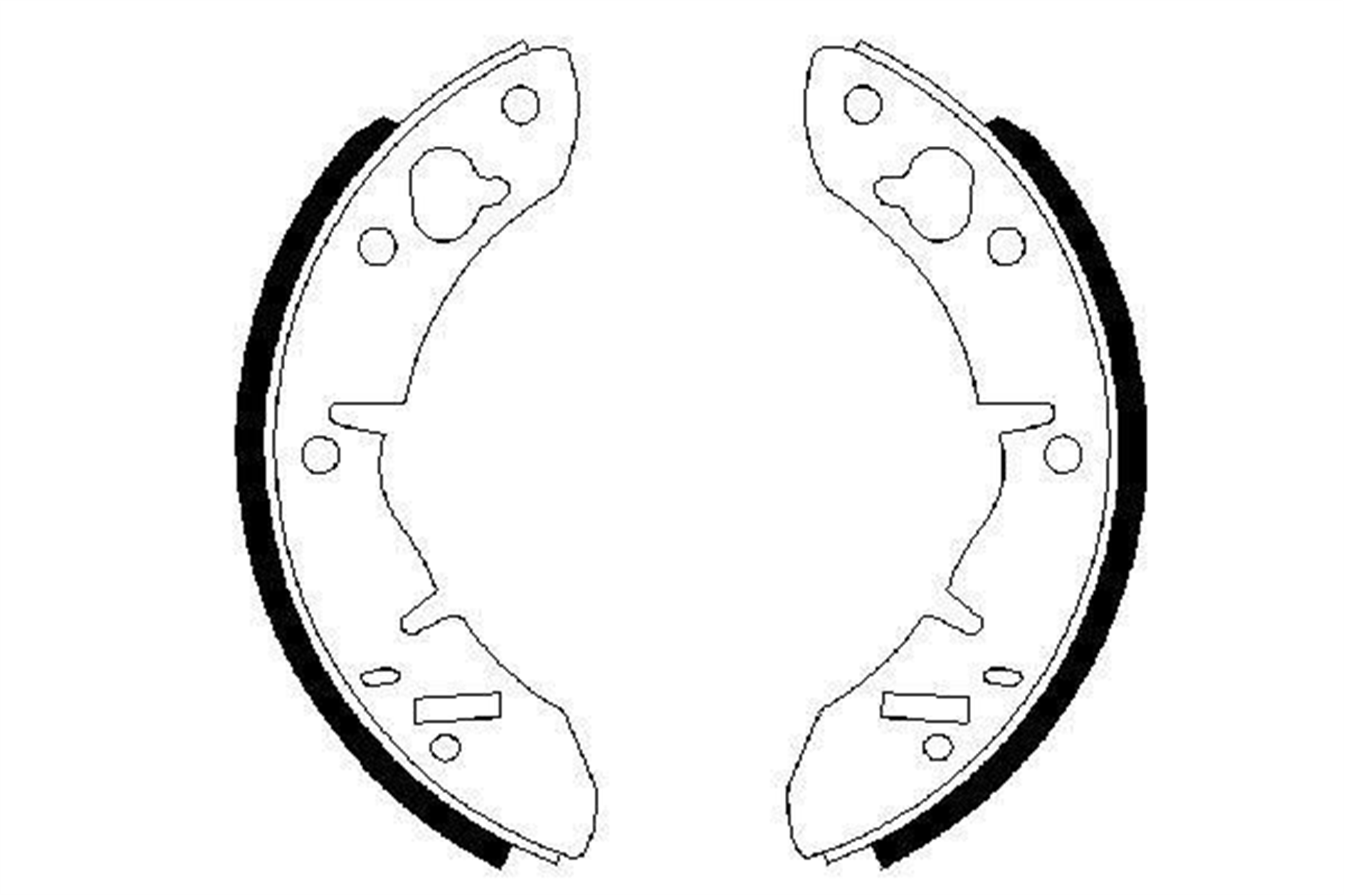 PABUÇLU FREN BALATASI 177.8x32.00 MM