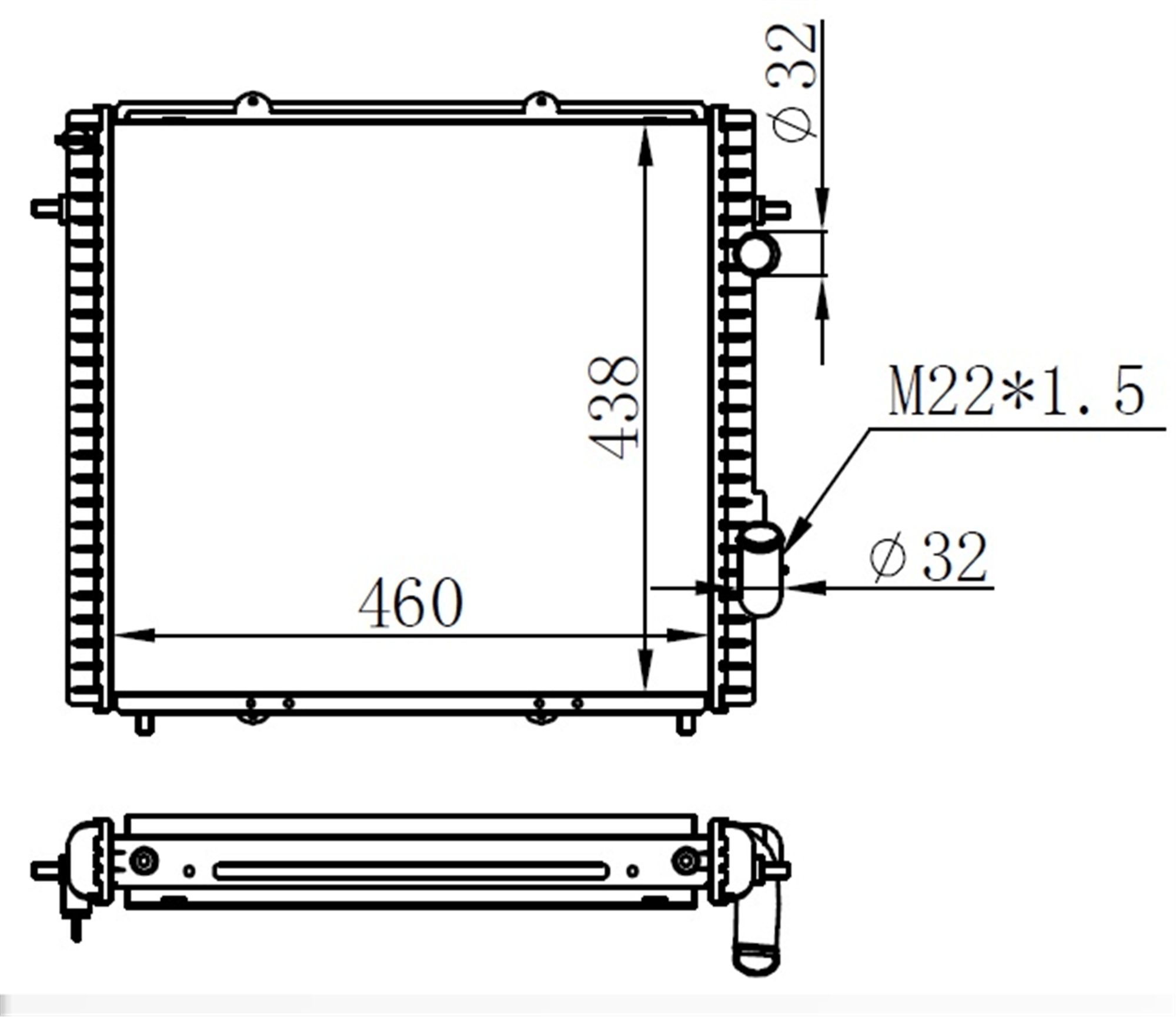 RADYATÖR BRAZİNG EXP DZL KLİMASIZ MEK 460x438x32