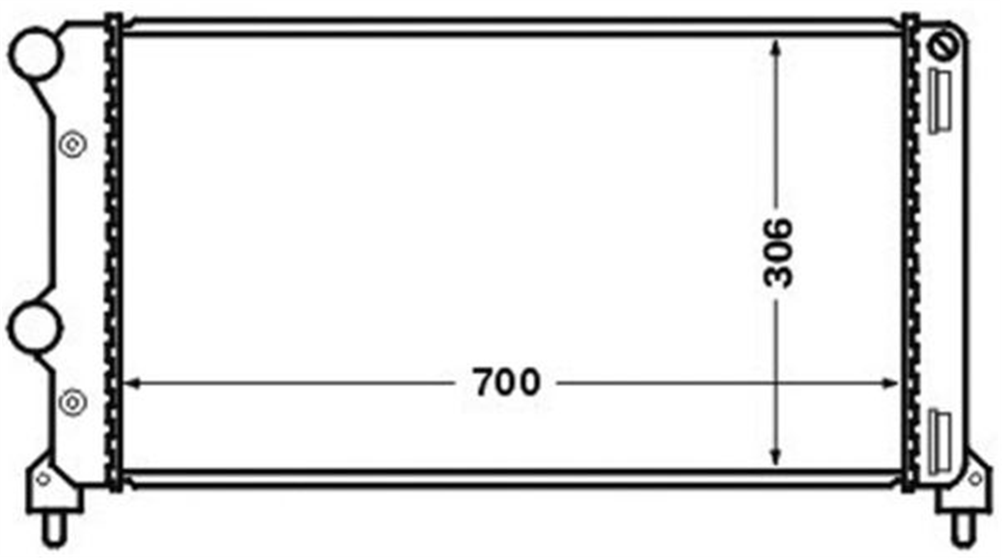 RADYATÖR DOBLO 1.9 JTD-1.3MTJ MEK AC KLİMASIZ 730x305.4x38 -46807378
