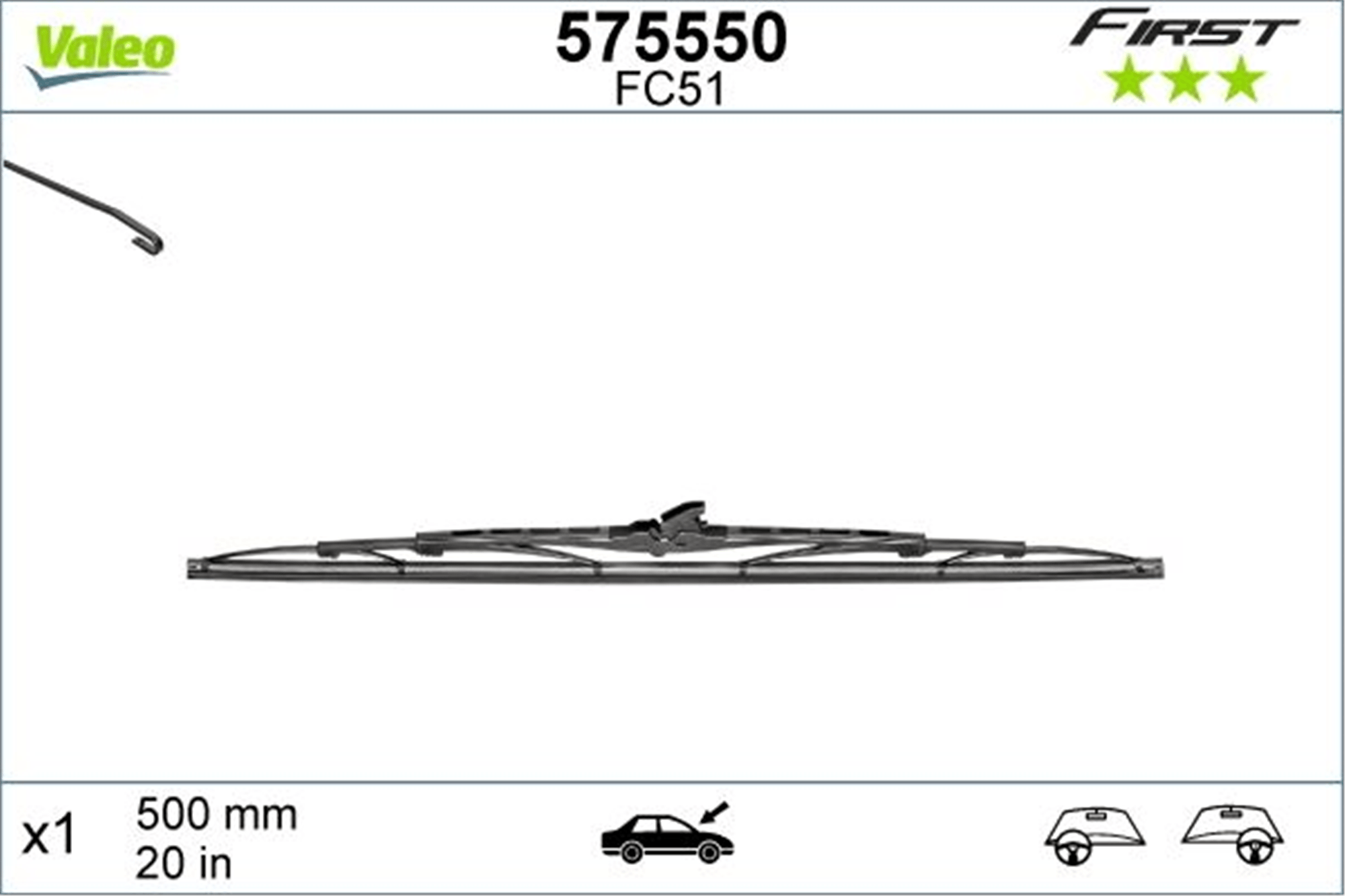 SİLECEK SÜPÜRGESİ RENAULT-DACIA 500 mm