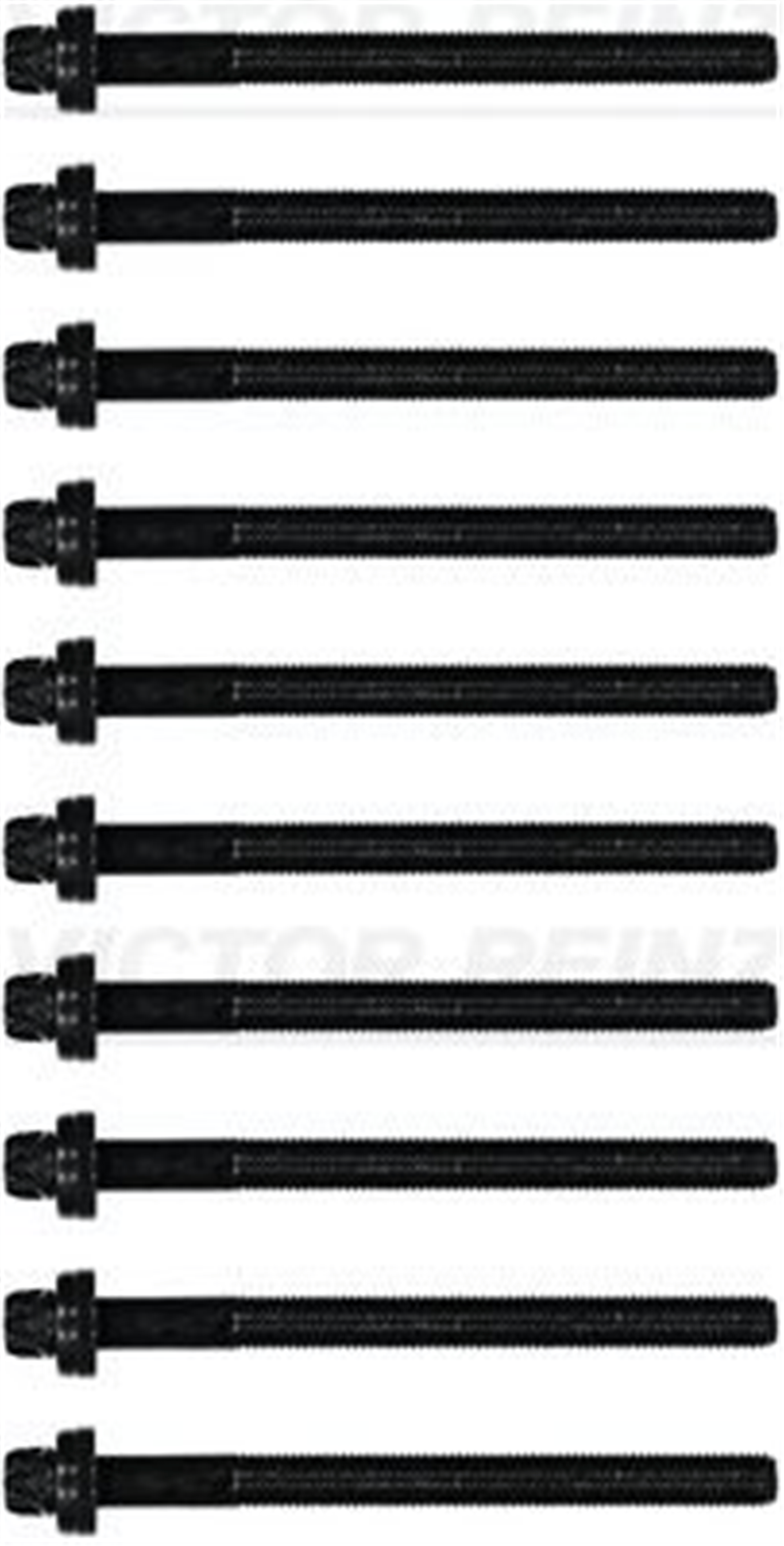 SİLİNDİR KAPAĞI CİVATA SETİ 10 ADET P206-P307-P308-P407-EXPERT-C4-C5-JUMPY 1.8 16V EW7A 2.0 16V EW10A