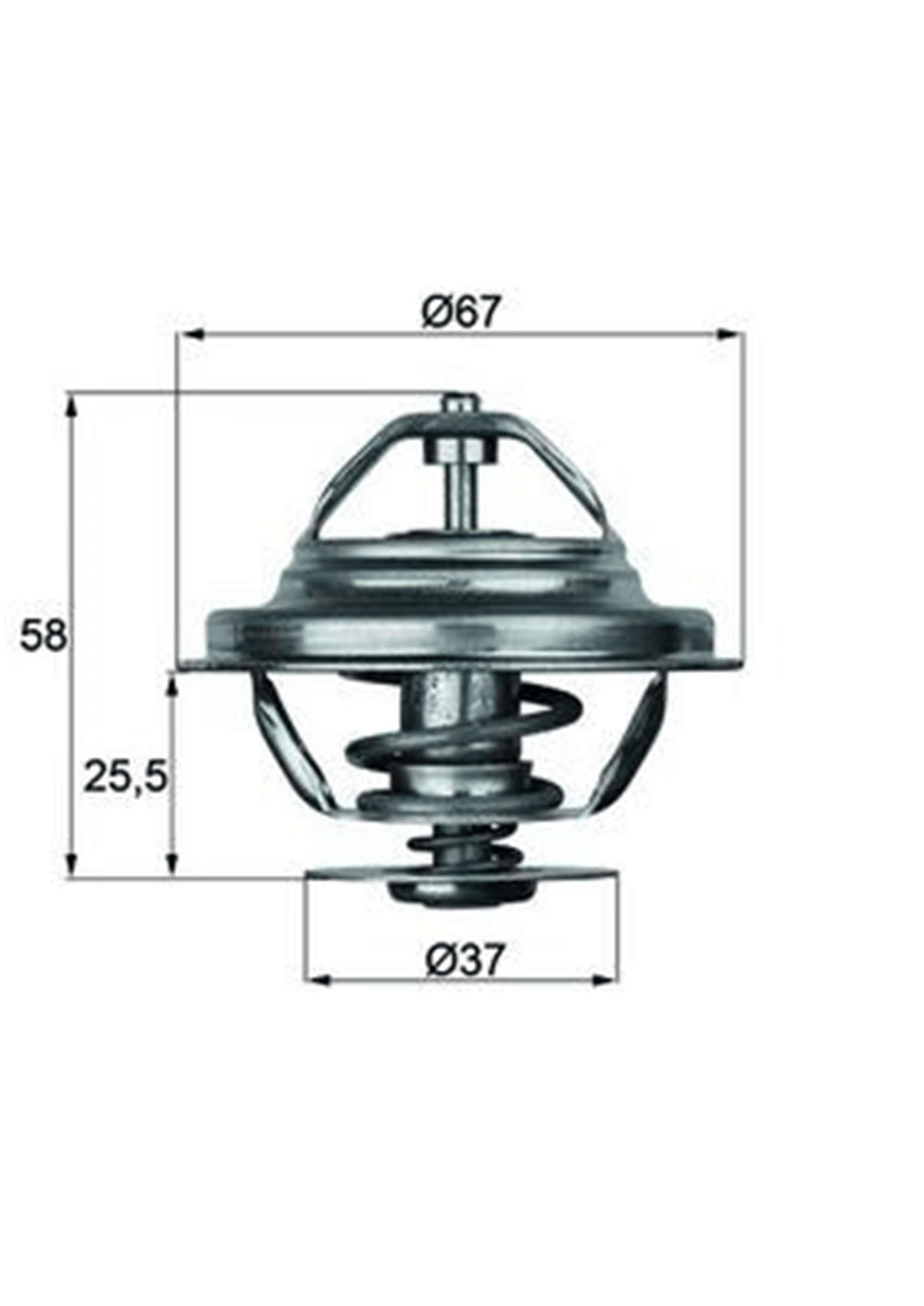 TERMOSTAT 80 C MERCEDES OM616 W123 W460