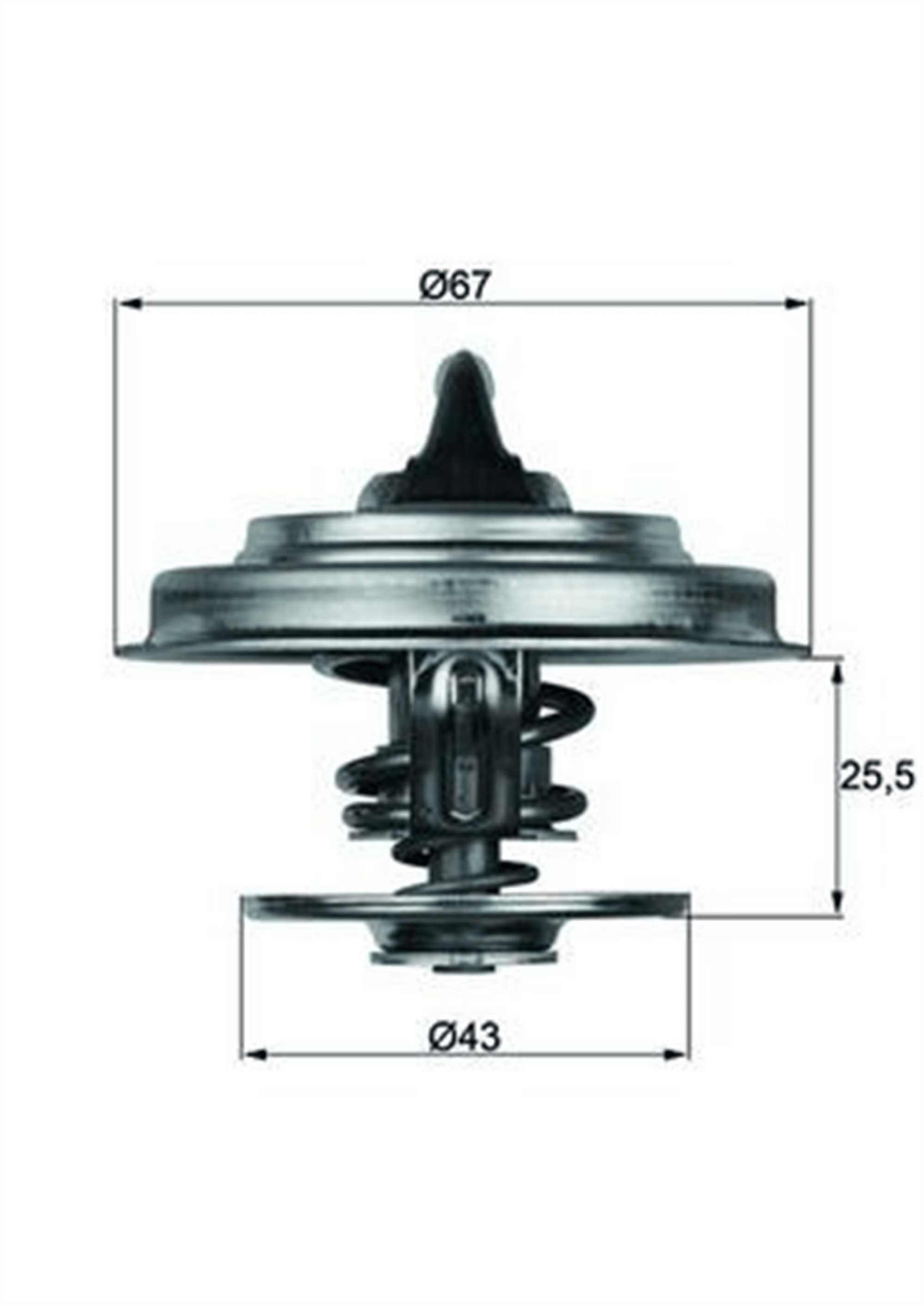 TERMOSTAT 87 C MERCEDES M102 M103 OM615 OM904 W201 W202 W124 W210 W140 . AXOR 1838