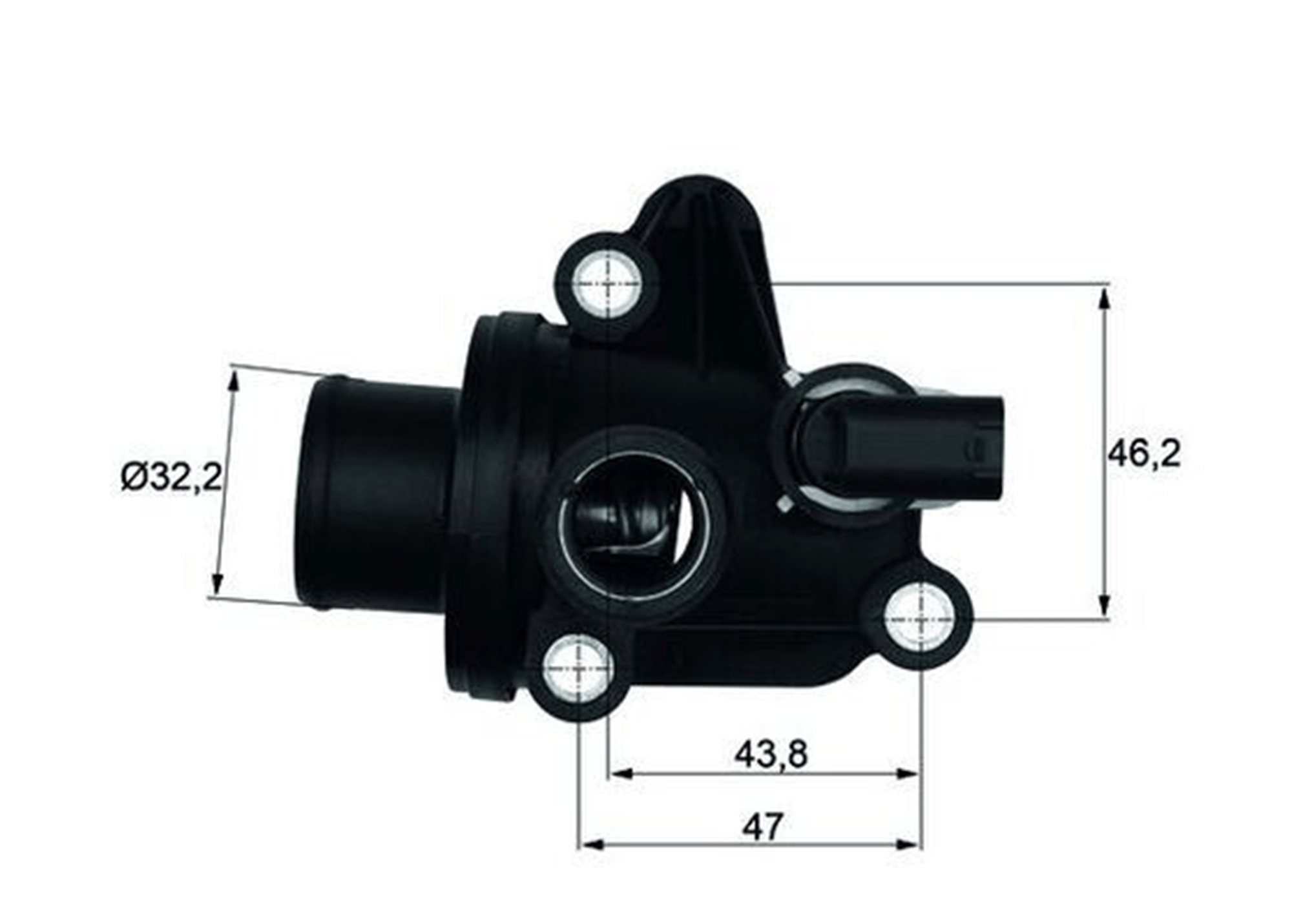 TERMOSTAT 87 C MERCEDES OM668 W168 W414