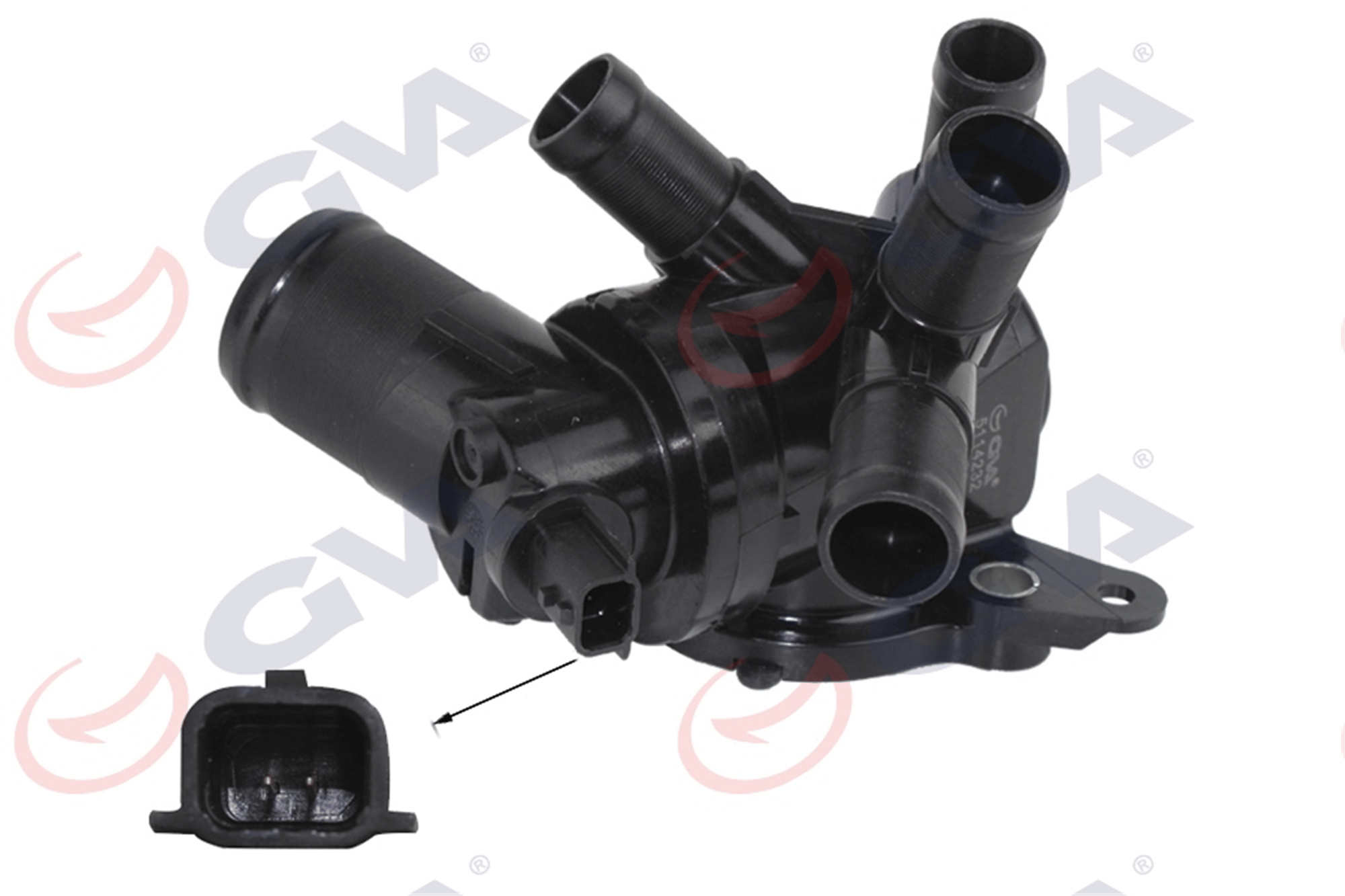 TERMOSTAT 95 C KOMPLE RENAULT CLIO IV 12> CAPTUR 13>MEGANE IV 15> DACIA DUSTER 13> DOKKER 12> NISS AN QASHQAI II J11 15> 1.2 TCe H5F