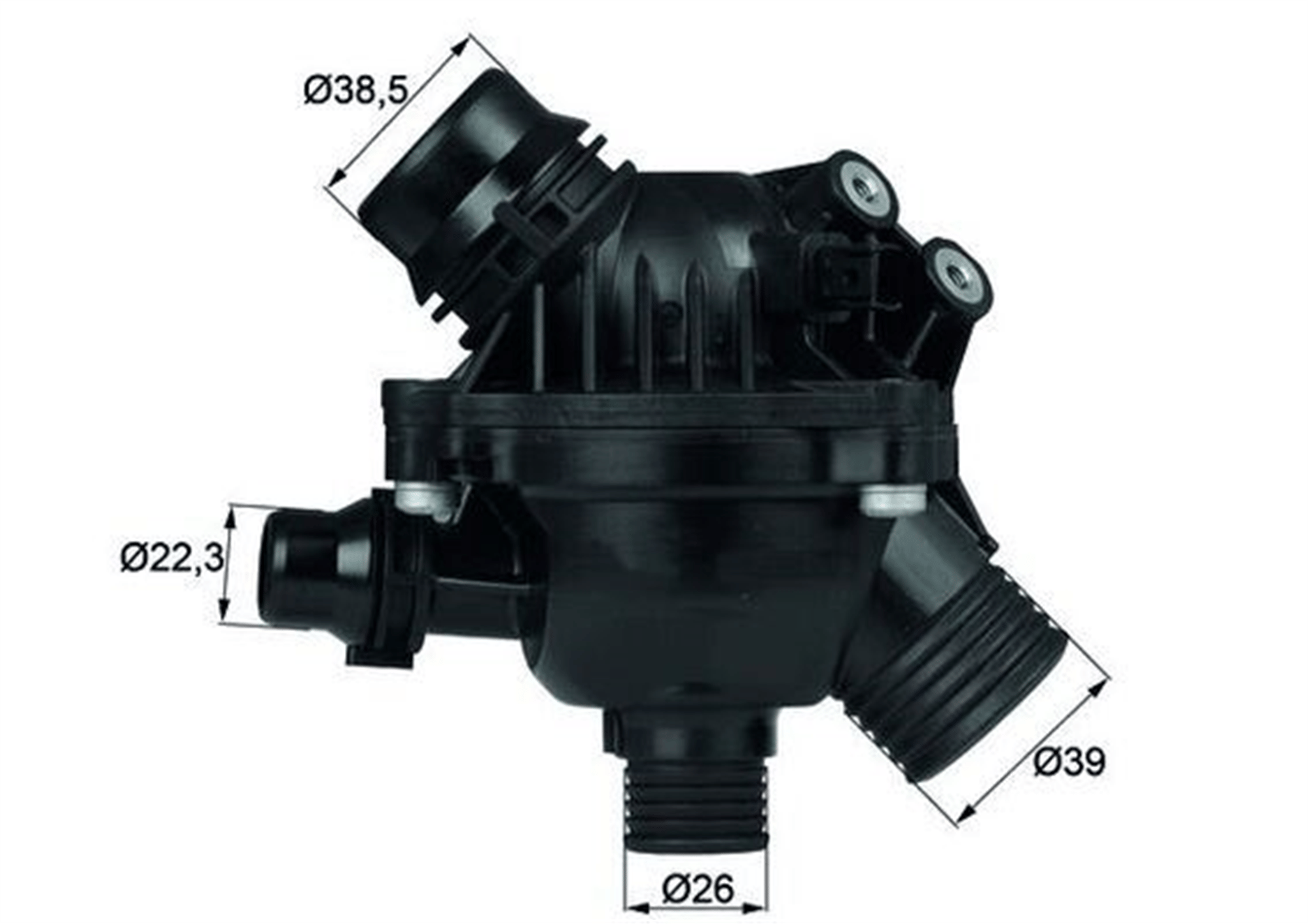TERMOSTAT 97 C BMW N51 N52 N53 N54 E81 E82 E87 E88 E90 E91 E92 E93 E60 E61 E63 E64 E65 E66 E84 E83 E85 E86 E89