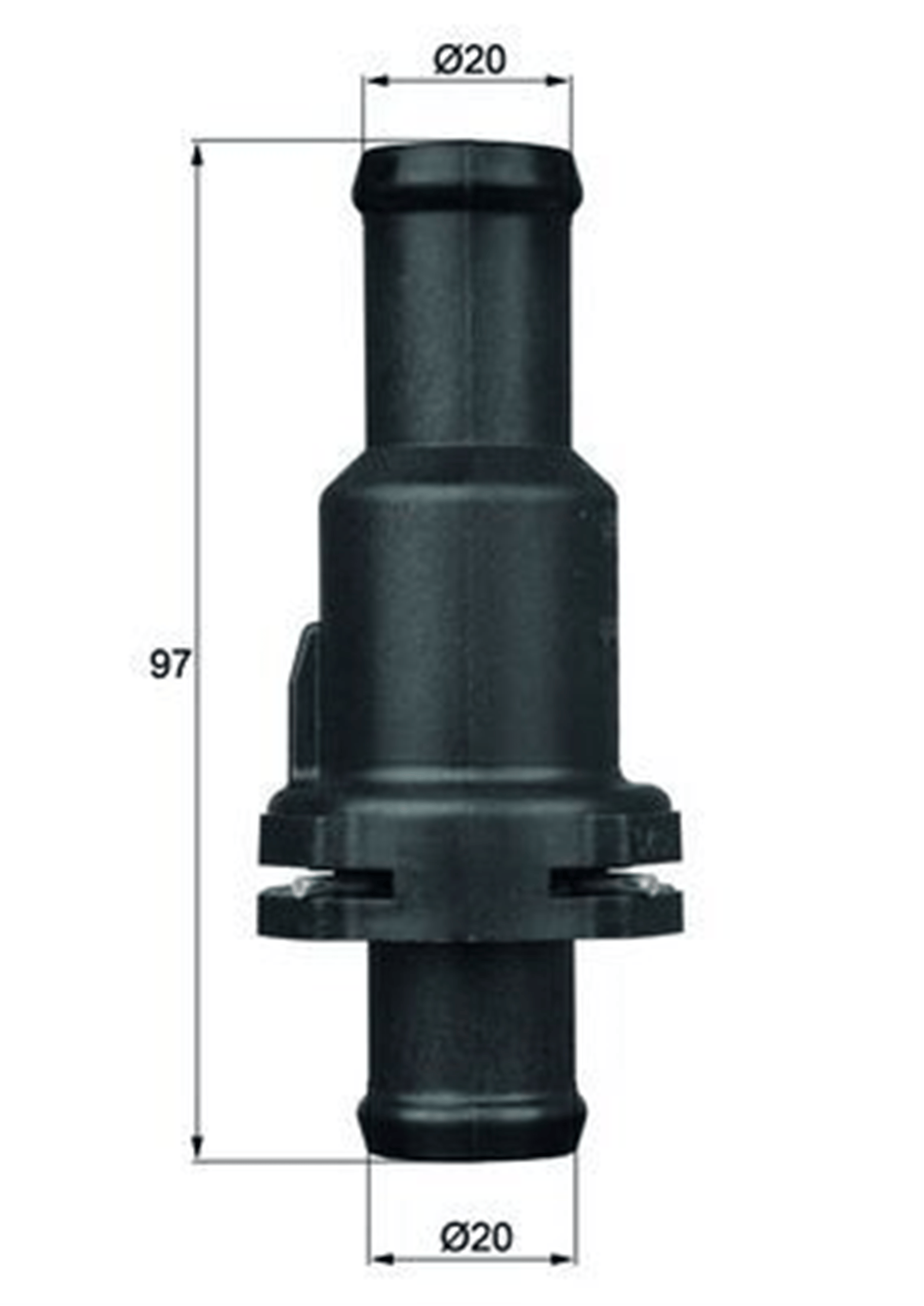 TERMOSTAT KOMPLE 75C GOLF 5-6-JETTA-PASSAT-SCOROCCO-TIGUAN-A3-LEON 04-11 1.4TSI-2.0TDI BMY-BLG-CFF