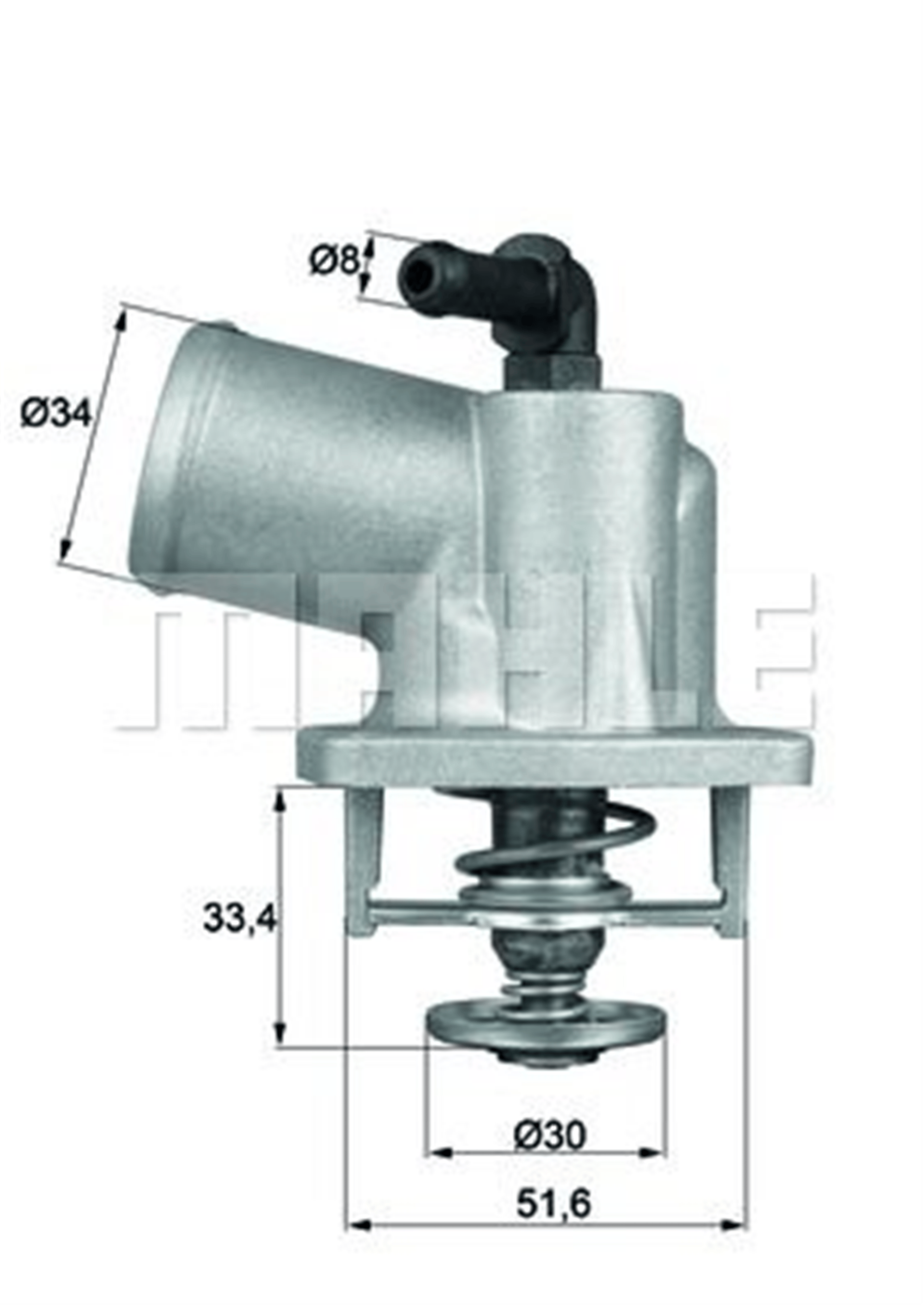 TERMOSTAT KOMPLE ASTRA G-CORSA B-TIGRA-ZAFIRA 1.4-1.4 16V-1.6-1.6 16V 92C
