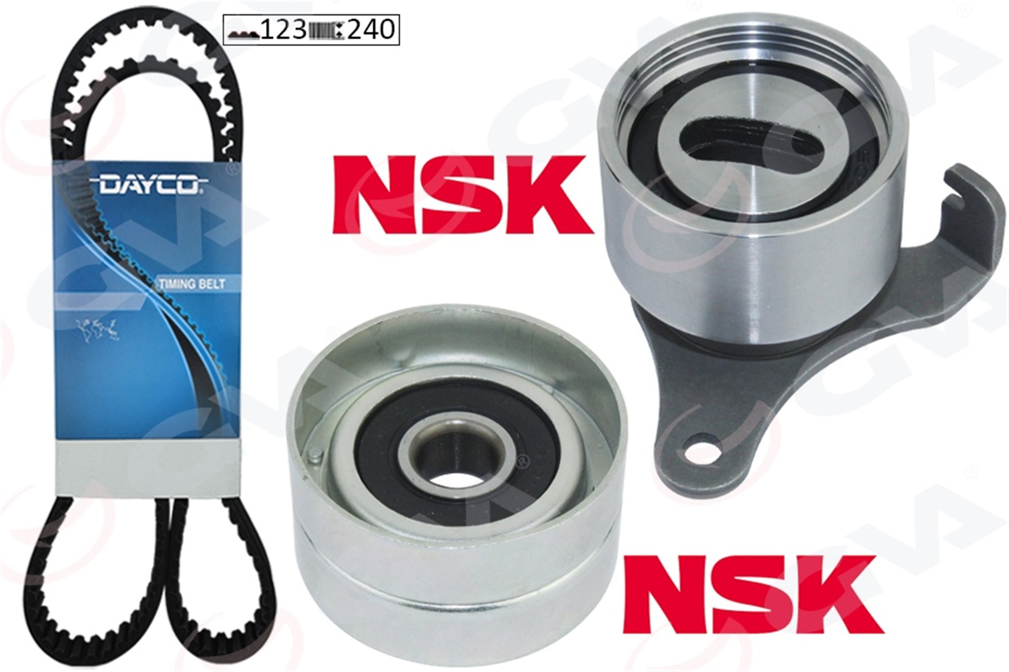 TRİGER KAYIŞ SETİ EKSANTRİK SETİ TOYOTA COROLLA 1.3L 2E karbüratörlü EE90. EE100 88-98 1 KAYIŞ 2 RULMAN 123x240