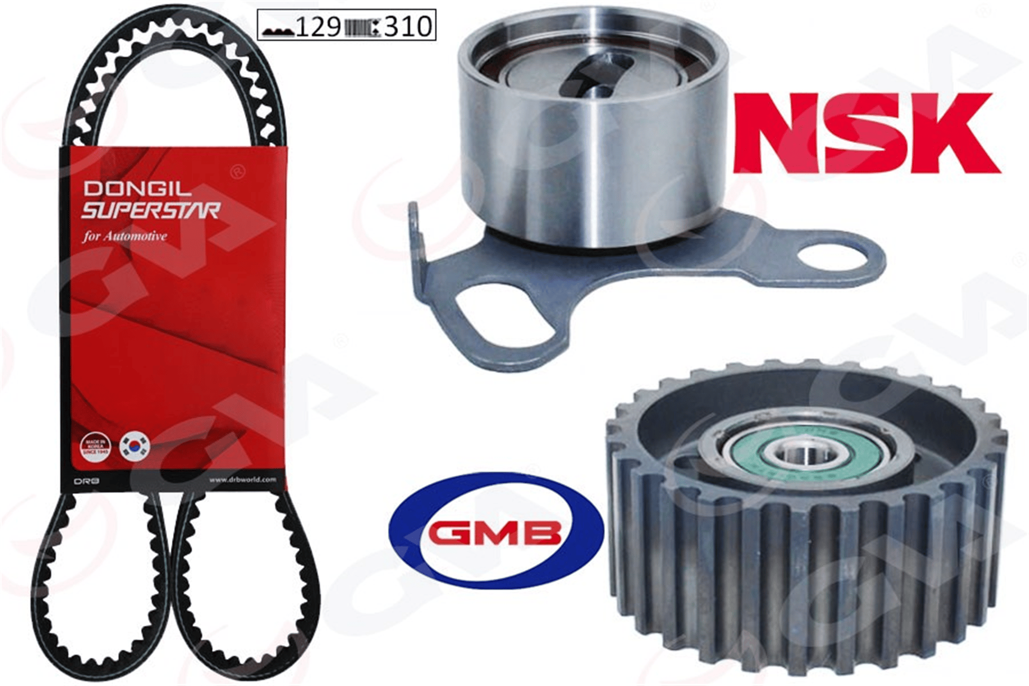 TRİGER KAYIŞ SETİ EKSANTRİK SETİ TOYOTA HILUX 2.4L 2L 2L-T LN85 LN145 LN105 90-04 / HIACE 2.4L 2L LH112 LH114 89-> 1 KAYIŞ 1 RULMAN 1 DİŞLİ 129x310