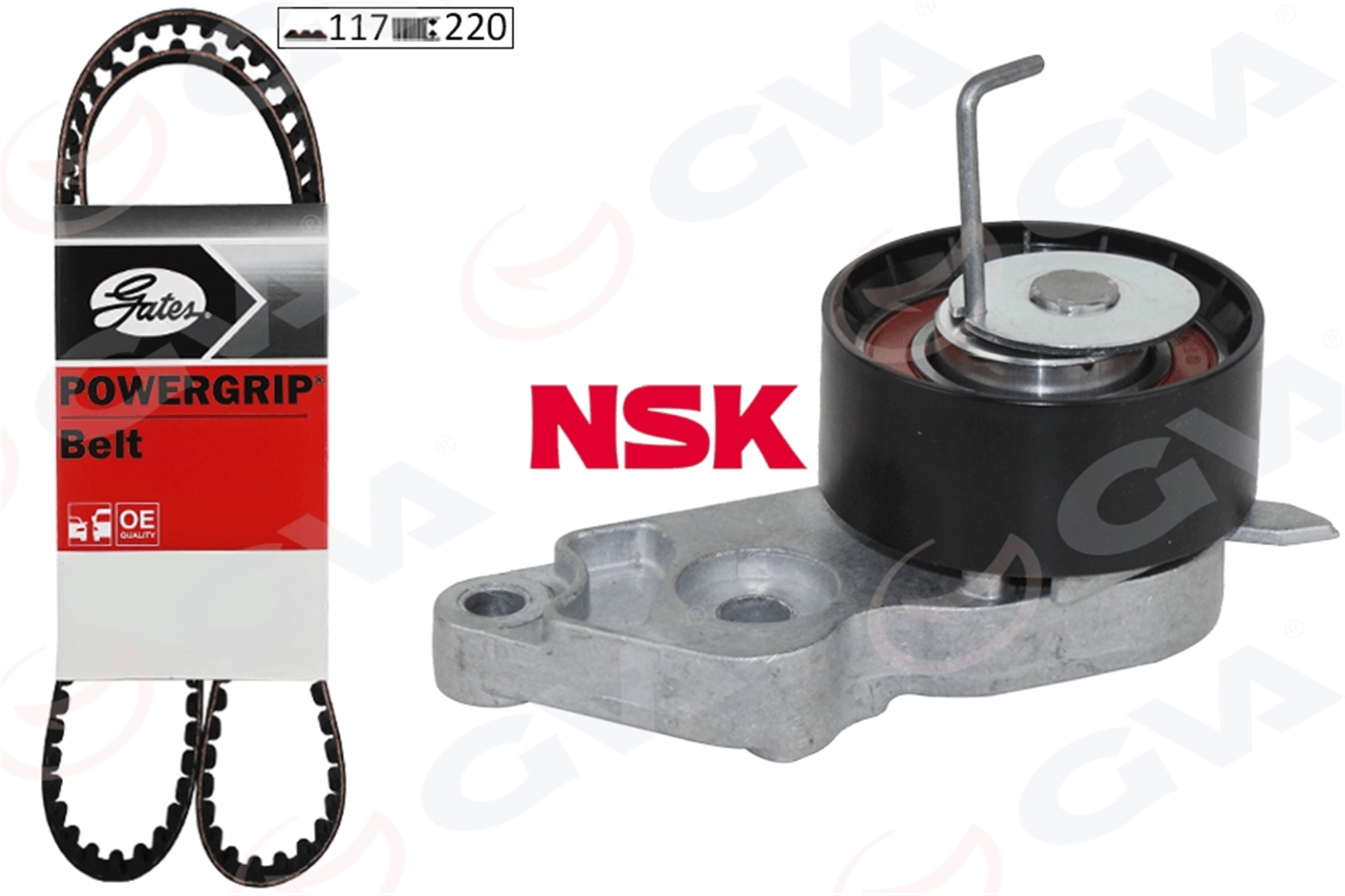 TRİGER SETİ FORD FOCUS-FİESTA-CMAX 98> 1.25-1.4-1.6 ZETEC 100 PS NSK GERGİ-GATES KAYIŞ