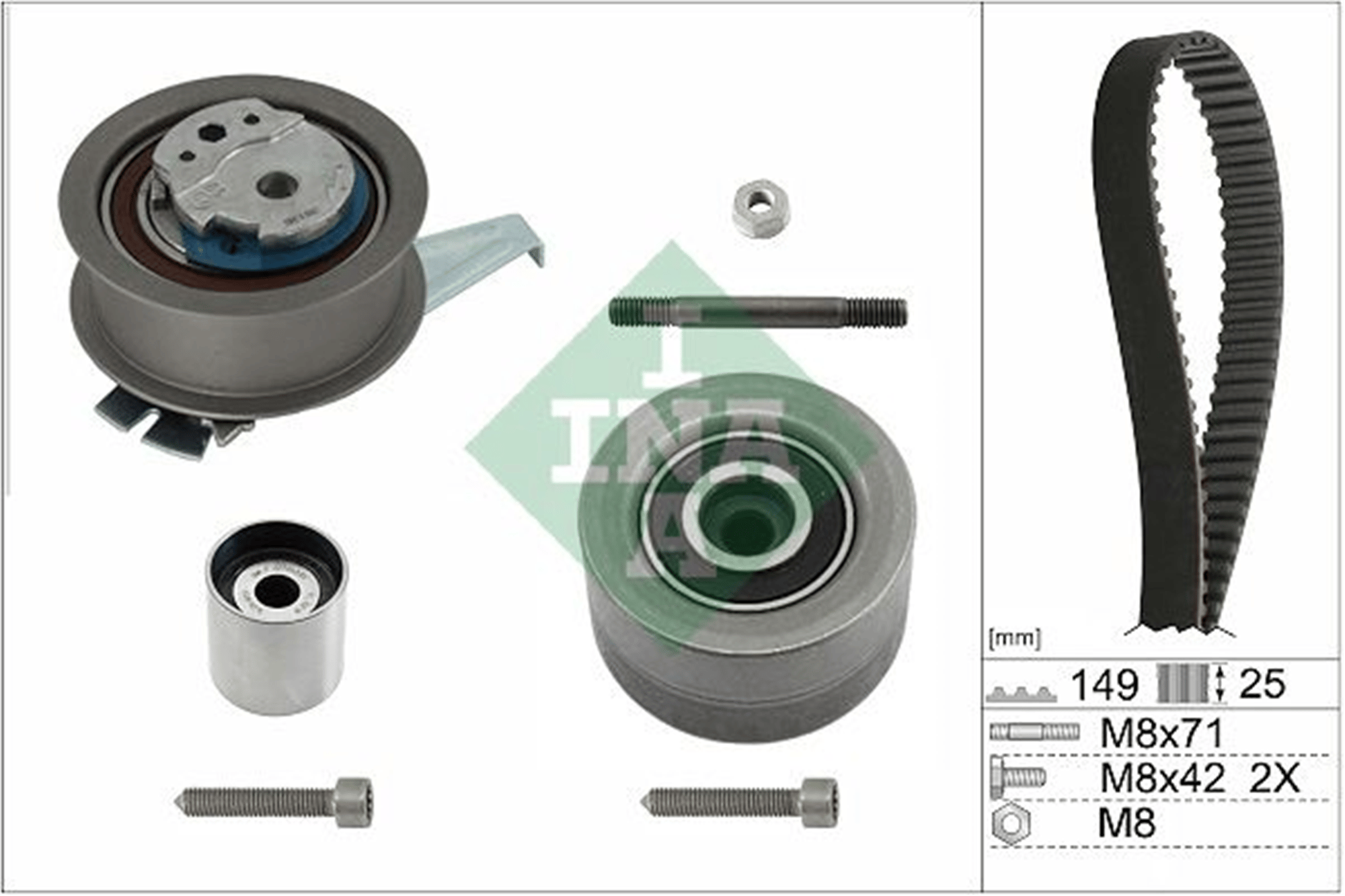 TRİGER SETİ VW-SKODA-AUDİ-CUPRA-SEAT 16> FORD 23> 2.0 TDİ DSUD-DTRB-DTRD-DEZE-DTNA-DTUA 149 DİŞ
