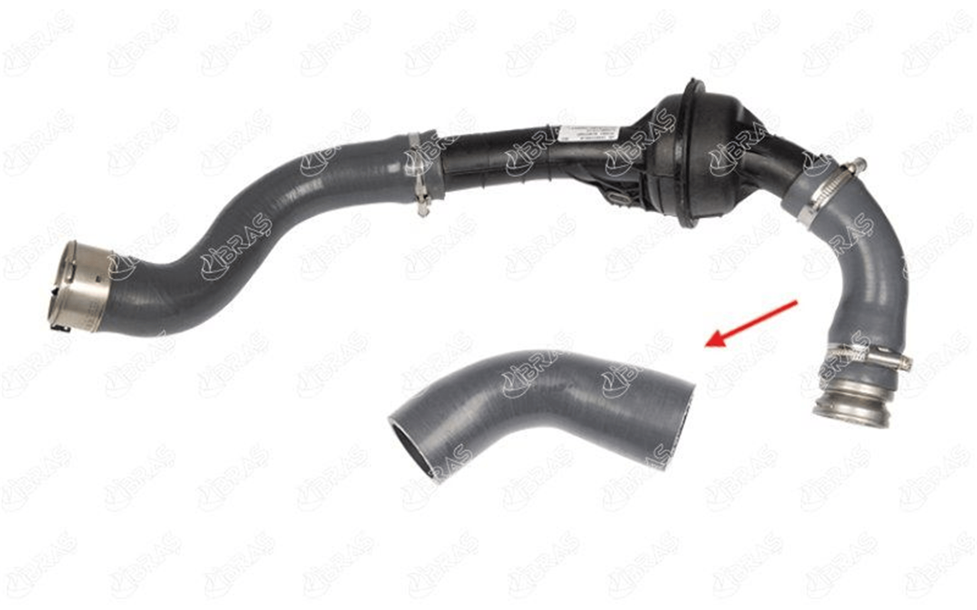 TURBO HORTUMU PLASTİK BORU HARİÇ OK İLE GÖSTERİLEN KÜÇÜK HORTUM DACIA DOKKER 12 >