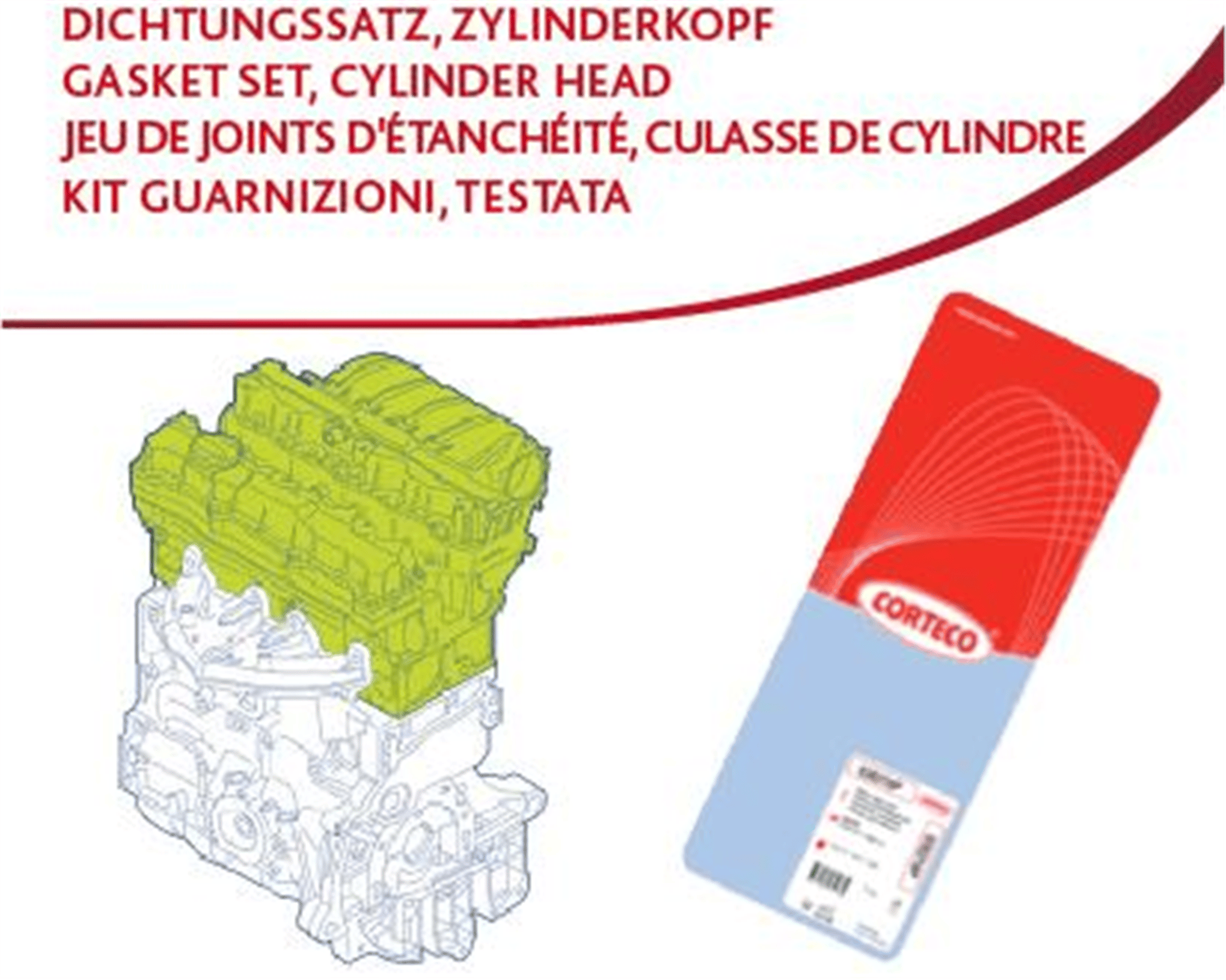 ÜST TAKIM CONTA P106-P205-P306-P309-P405-PARTNER-ZX-AX 1.4 KDX BENZİNLİ TU3M-S-C 417592P