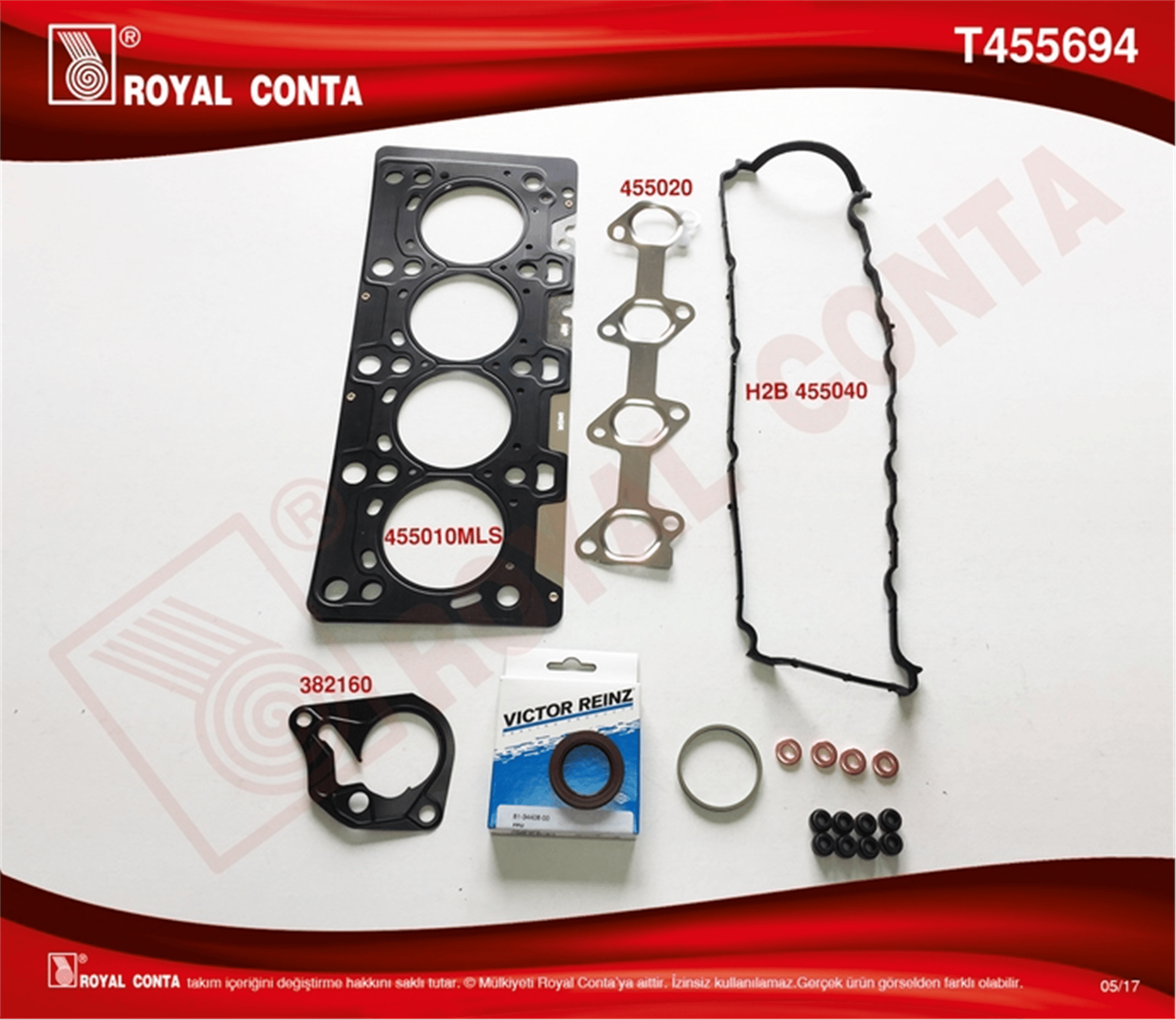 ÜST TAKIM CONTASI REINZ KEÇELİ SUBAP LASTİKLİ MEGANE II 02>CLIO II 02> CLIO III 05> LOGAN 04>SANDE RO 08> NOTE 06>11 E11 MICRA III 05>10 SUZUKİ JIMNY 03> 1.5 DCI K9K