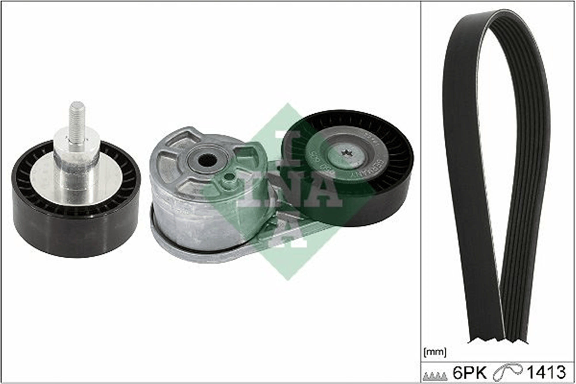 V KAYIŞ GERGİ KÜTÜĞÜV KAYIŞ 6PK 1413 AVARE RULMAN GK2Q 19A216 AA FORD TRANSİT 18> 2.0 ECOBLUE 6PK 1413