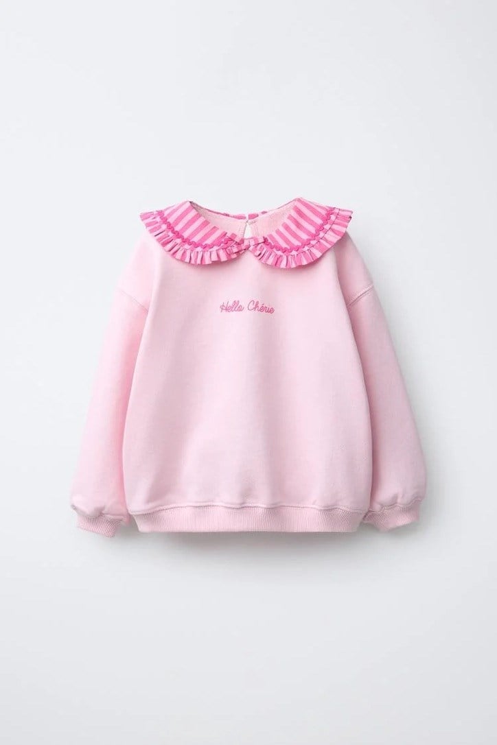 Laciel hello cherie baskılı sweatshirt