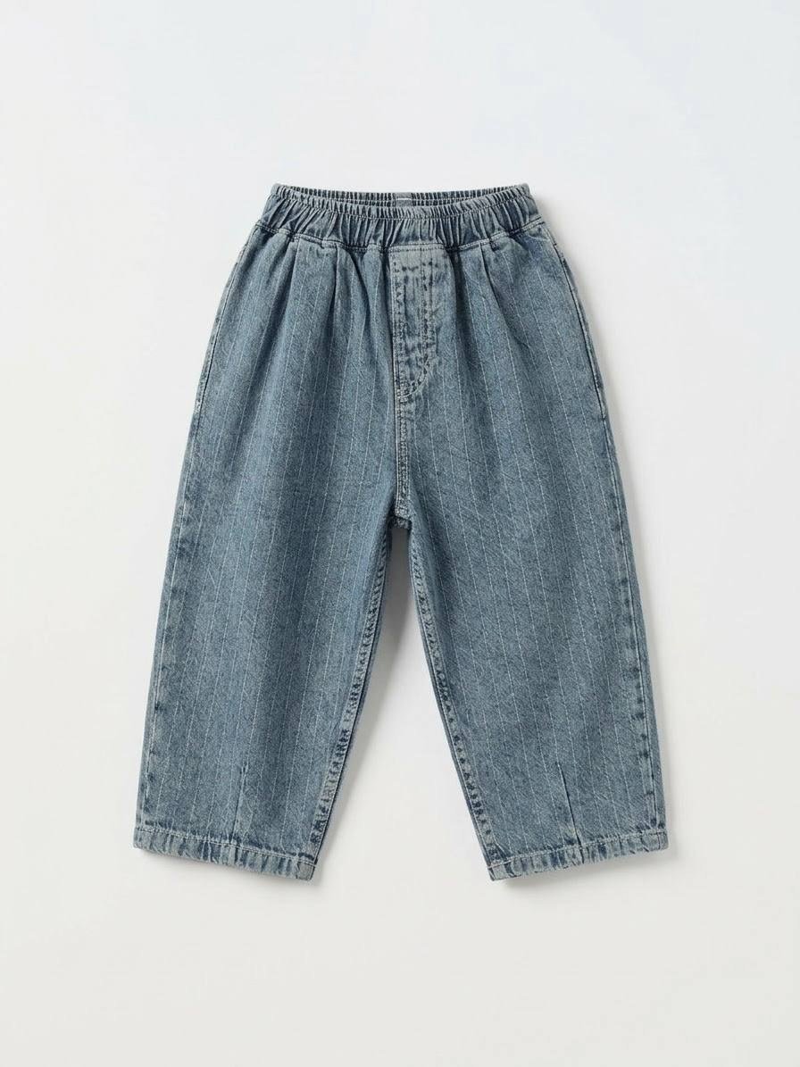 Laciel Paris çizgili balon jean pantolon 