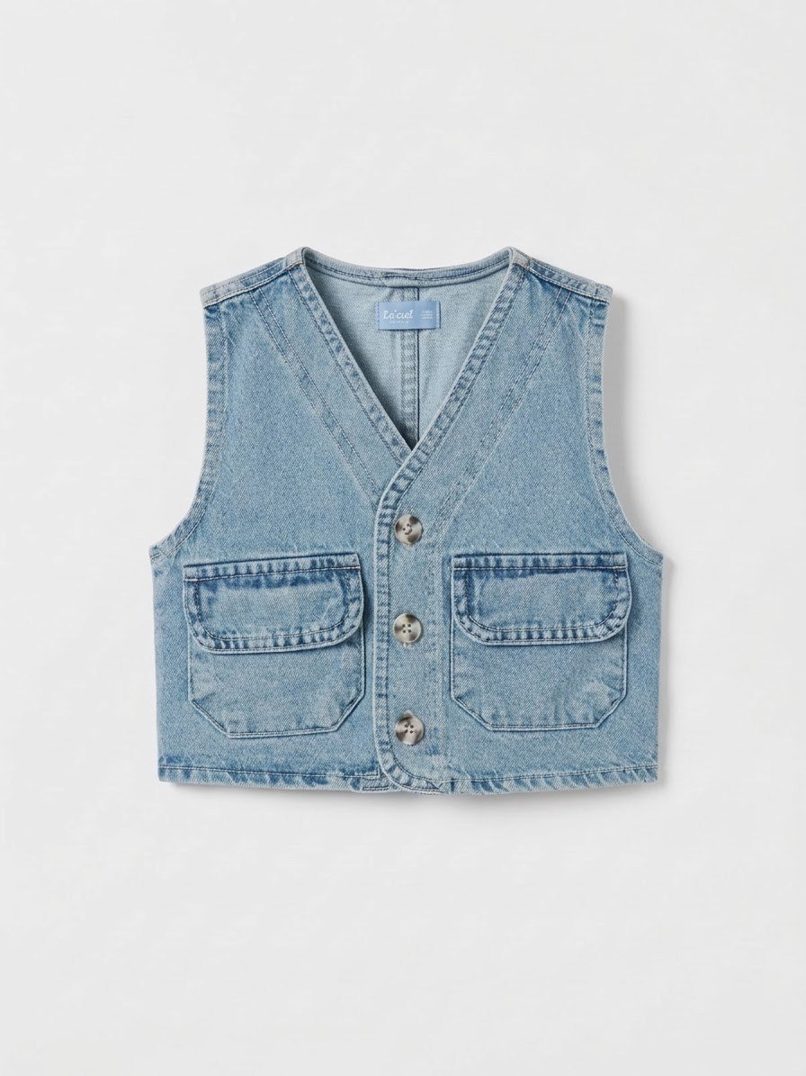 Laciel Paris denim cepli yelek