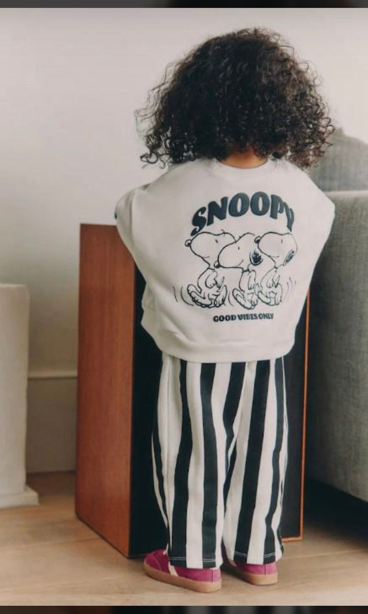 Snoopy baskılı unısex takım