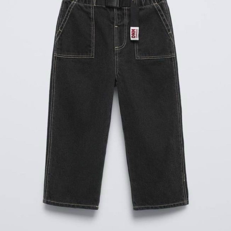 ZR kemer detaylı jean pantolon