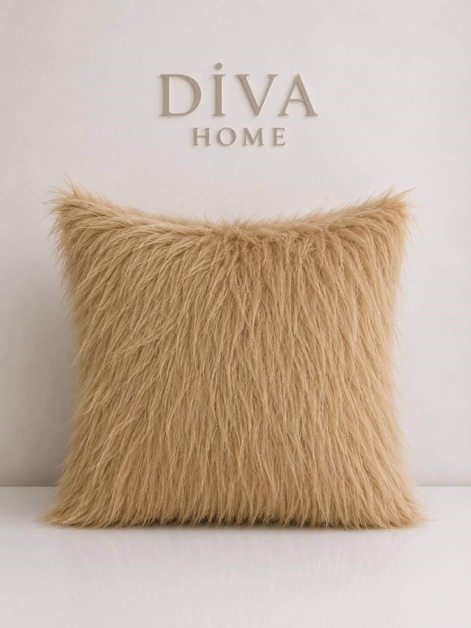 DİVA HOME Premium İthal Peluş Kırlent Kılıfı 45x45 cm – Tüy Dökülmez, Ultra Yumuşak Dekoratif Yastık Kılıfı