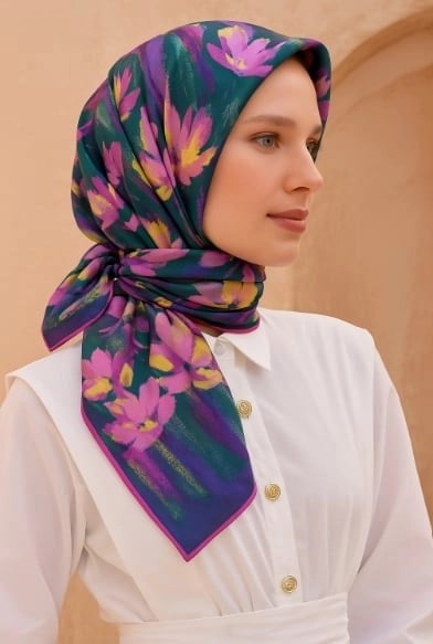 BELLİ SAF İPEK EŞARP (TWİLL)