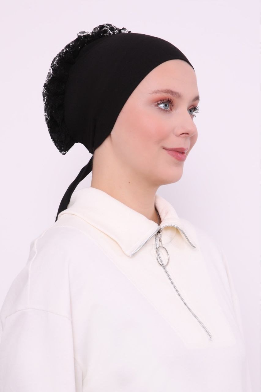Dikişsiz Fırfırlı Kadın Bone
