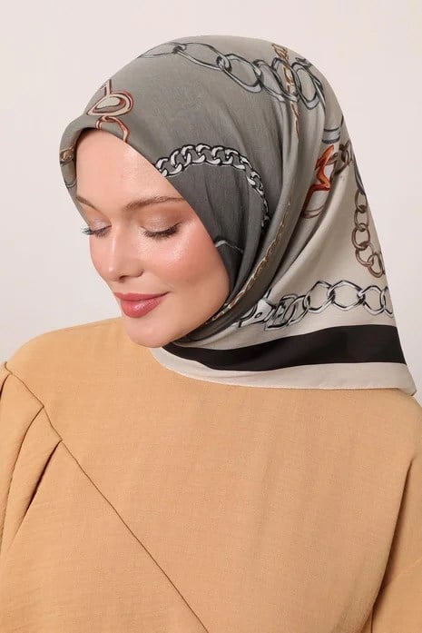 FLORAL EŞARP -GECE TOZU