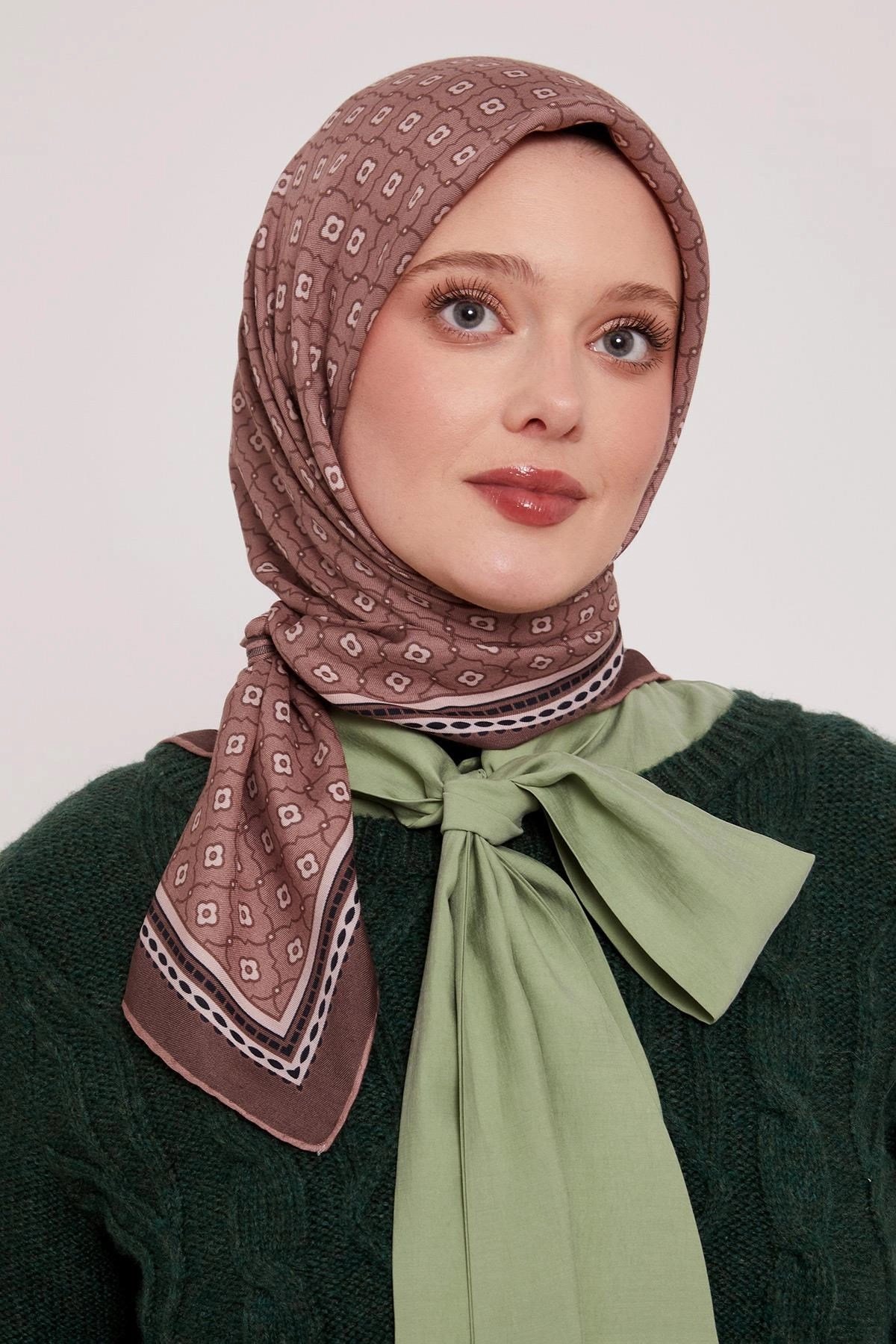 LUVENSARA OSCAR EŞARP -KESTANE KABUĞU