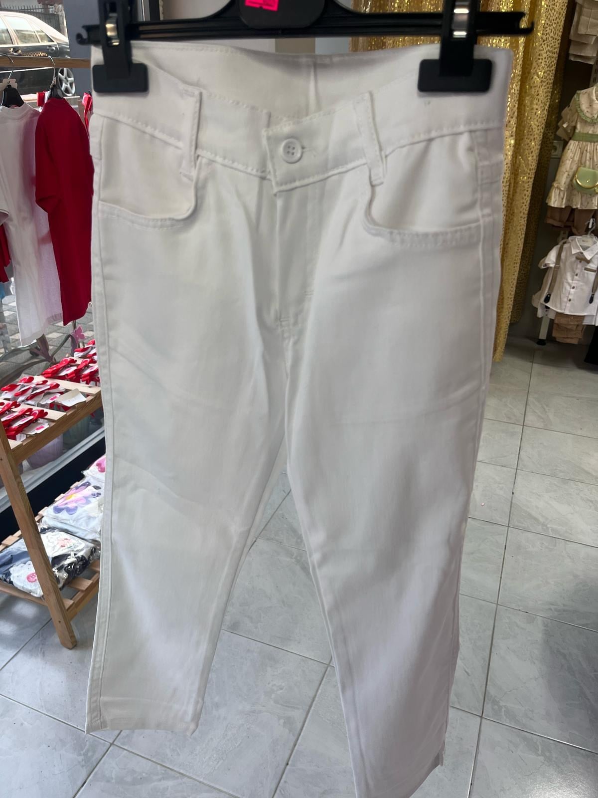bebeu beyaz pantalon
