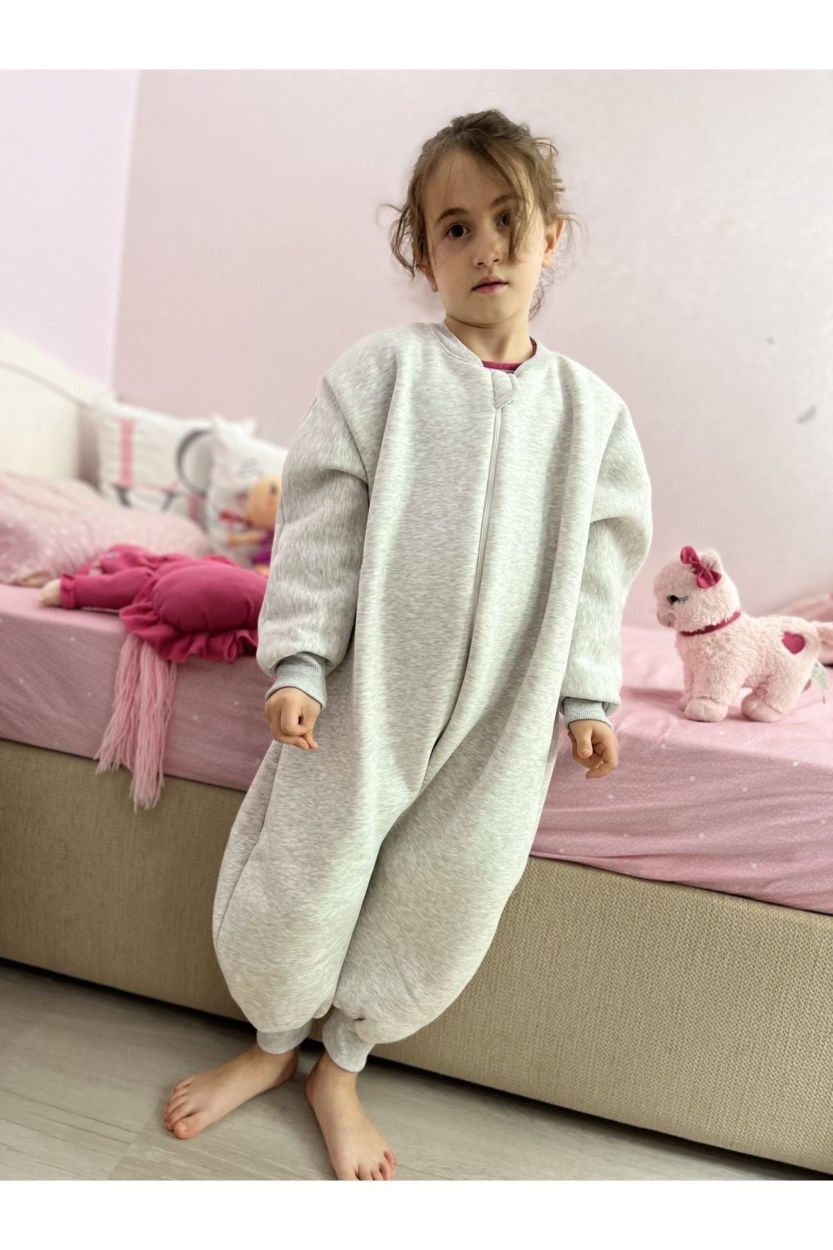 Pamuklu Pofidik 1,5 Tog Çocuk Uyku Tulumu