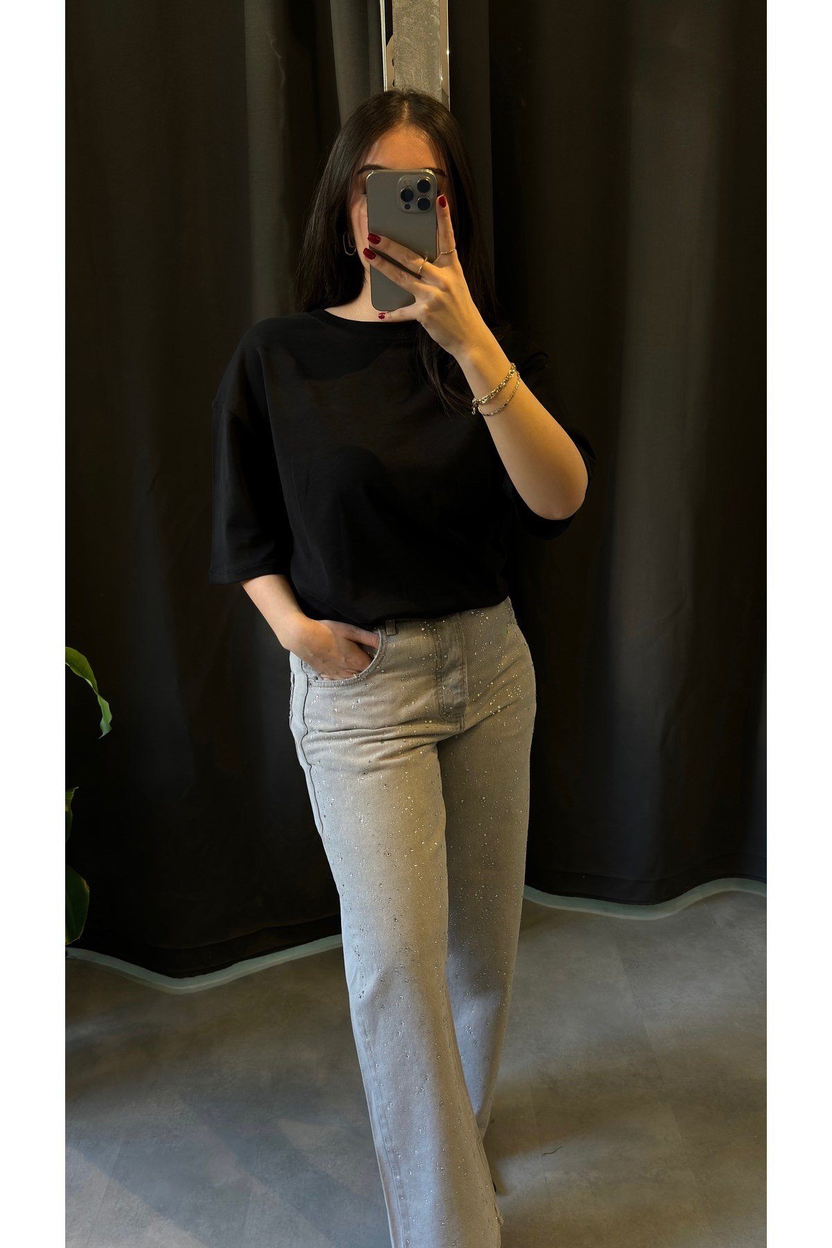 Bisiklet Yaka Basic Tshirt