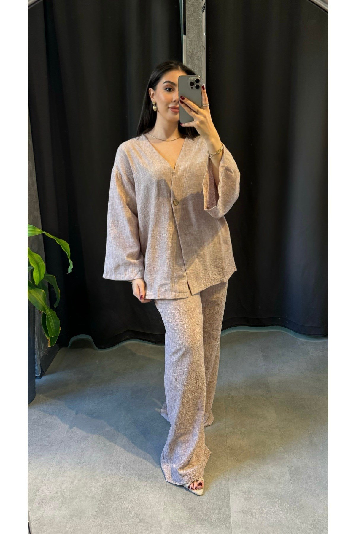 Keten Kimono Takım