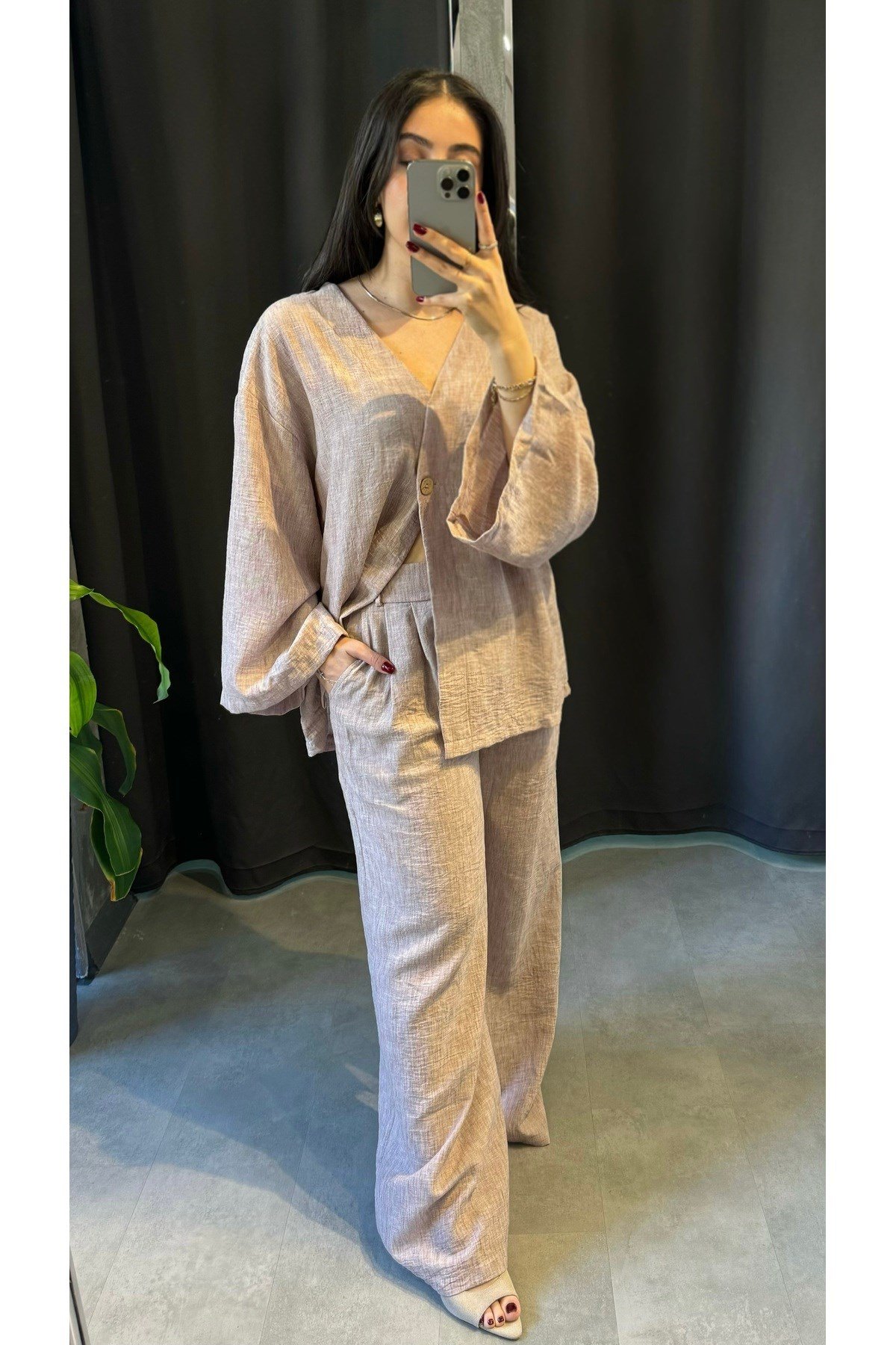 Keten Kimono Takım